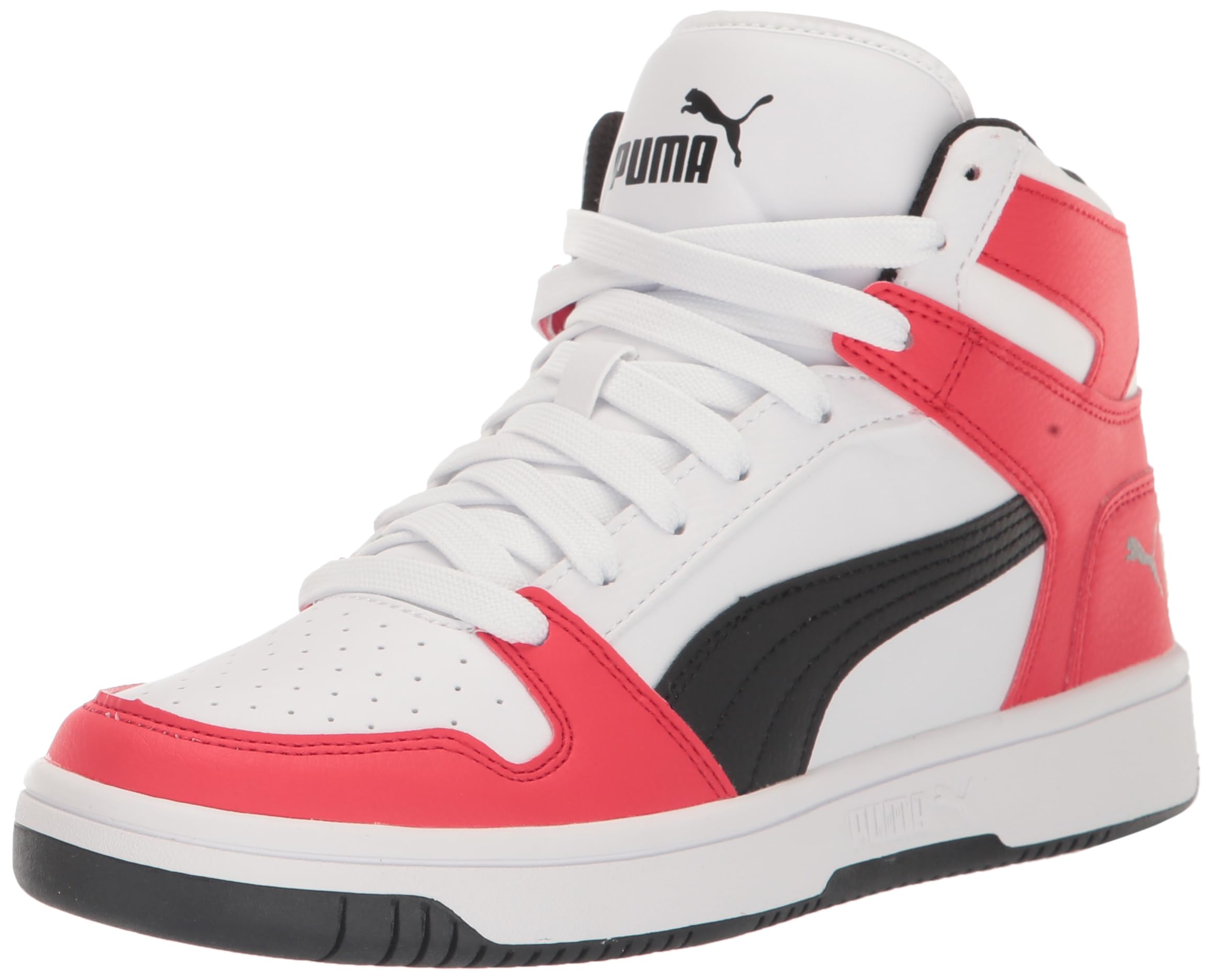 PUMA Kids' Rebound Layup Velcro Sneakers - Lightweight Basketball Shoes for Boys & Girls - Perfect for School, Playground & Casual Wear