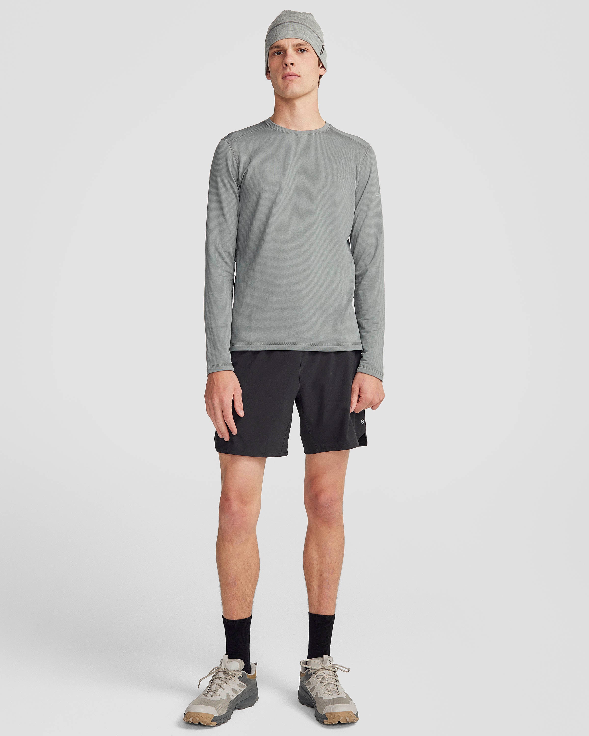 Men's Seeker Fleece Long Sleeve Top - Soft Warm Winter Pullover for Hiking & Outdoor Activities | Moon Color