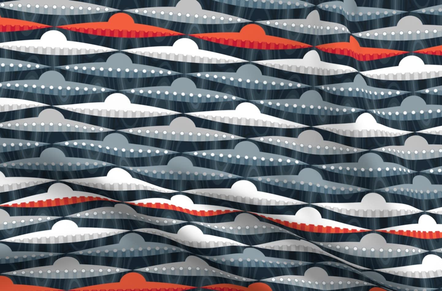 Space Race Galaxy Spaceship Retro Geometric Print Minky Fabric - Soft Plush Fat Quarter for Baby Blankets, Quilt Backing & Sewing Projects - Perfect for Nursery Decor, DIY Crafts & Cozy Home Textiles