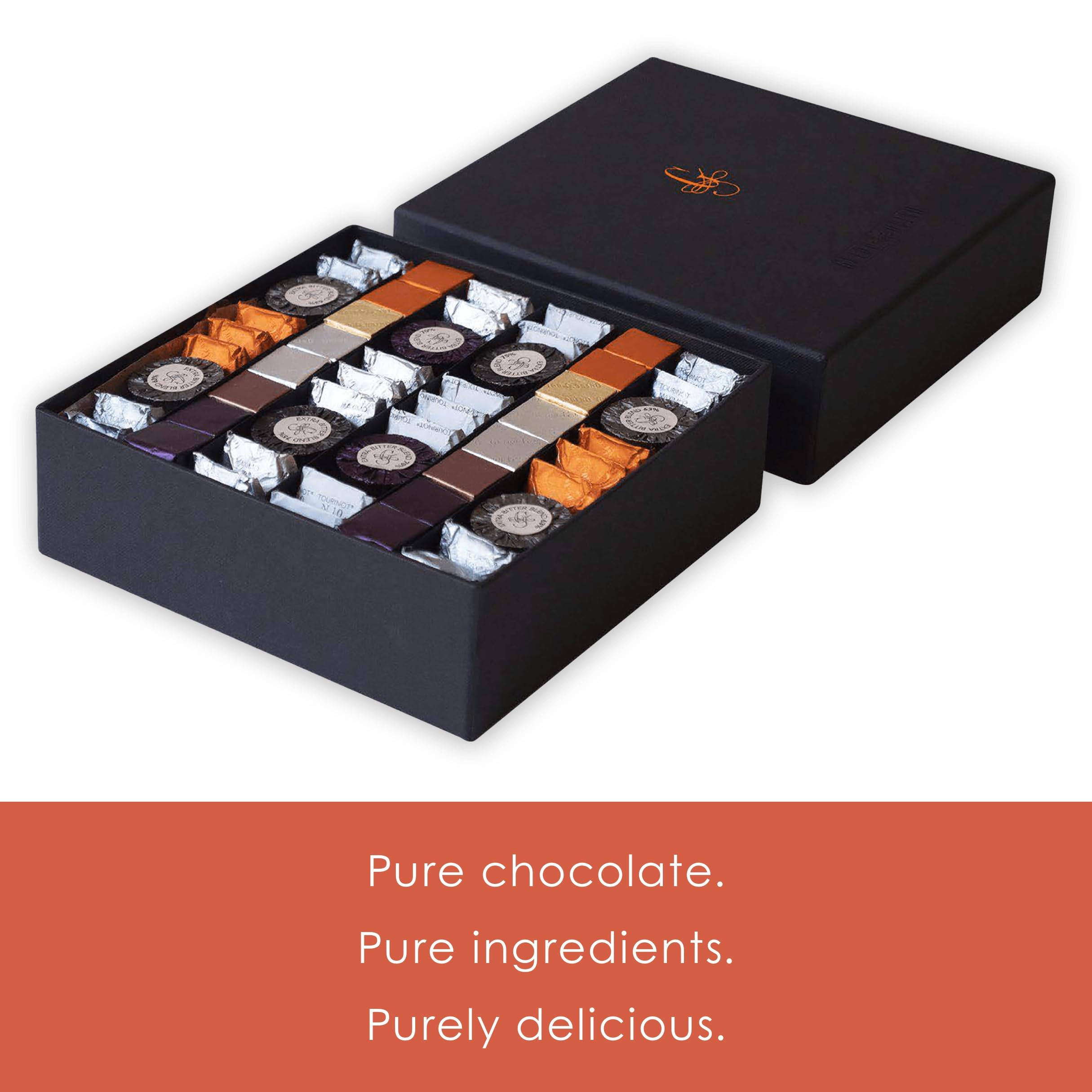 Guido Gobino Premium Assorted Chocolate Gift Box - Gourmet Dark, Milk & White Chocolates for Holidays, Birthdays & Corporate Gifting