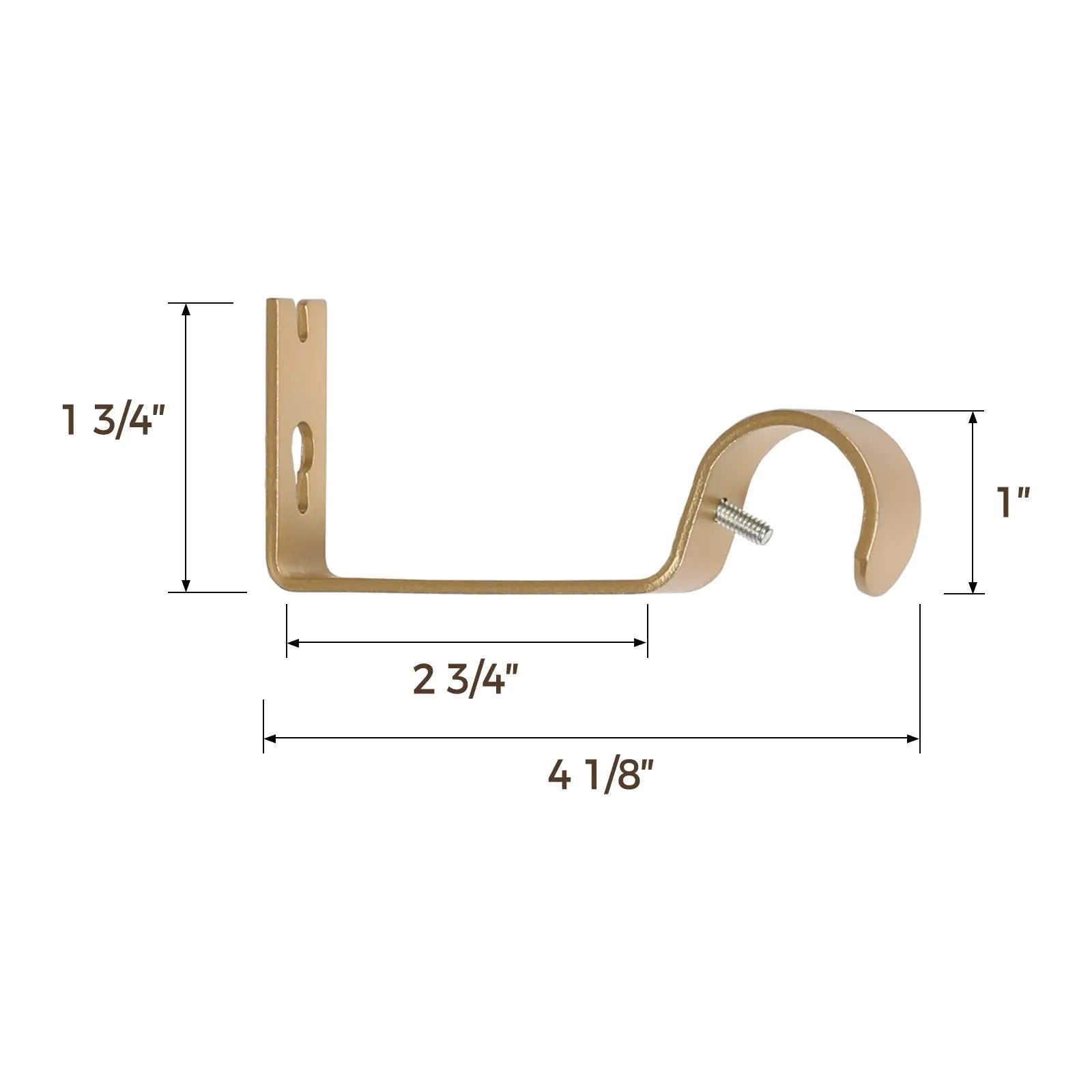 Jaylon Adjustable Curtain Rod with Rings - Extendable Window Drapery Rod for Living Room, Bedroom & Kitchen - Easy Installation for Blackout & Sheer Curtains