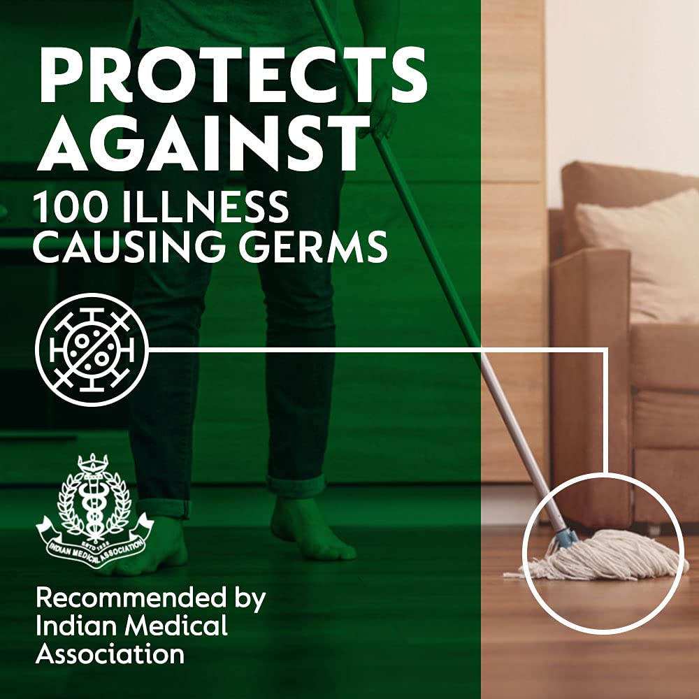 Dettol Lime Fresh Disinfectant Liquid - 1L for Floor Cleaning, Surface Disinfection & Personal Hygiene | Kills 99.9% Germs | Ideal for Homes, Hospitals & Schools