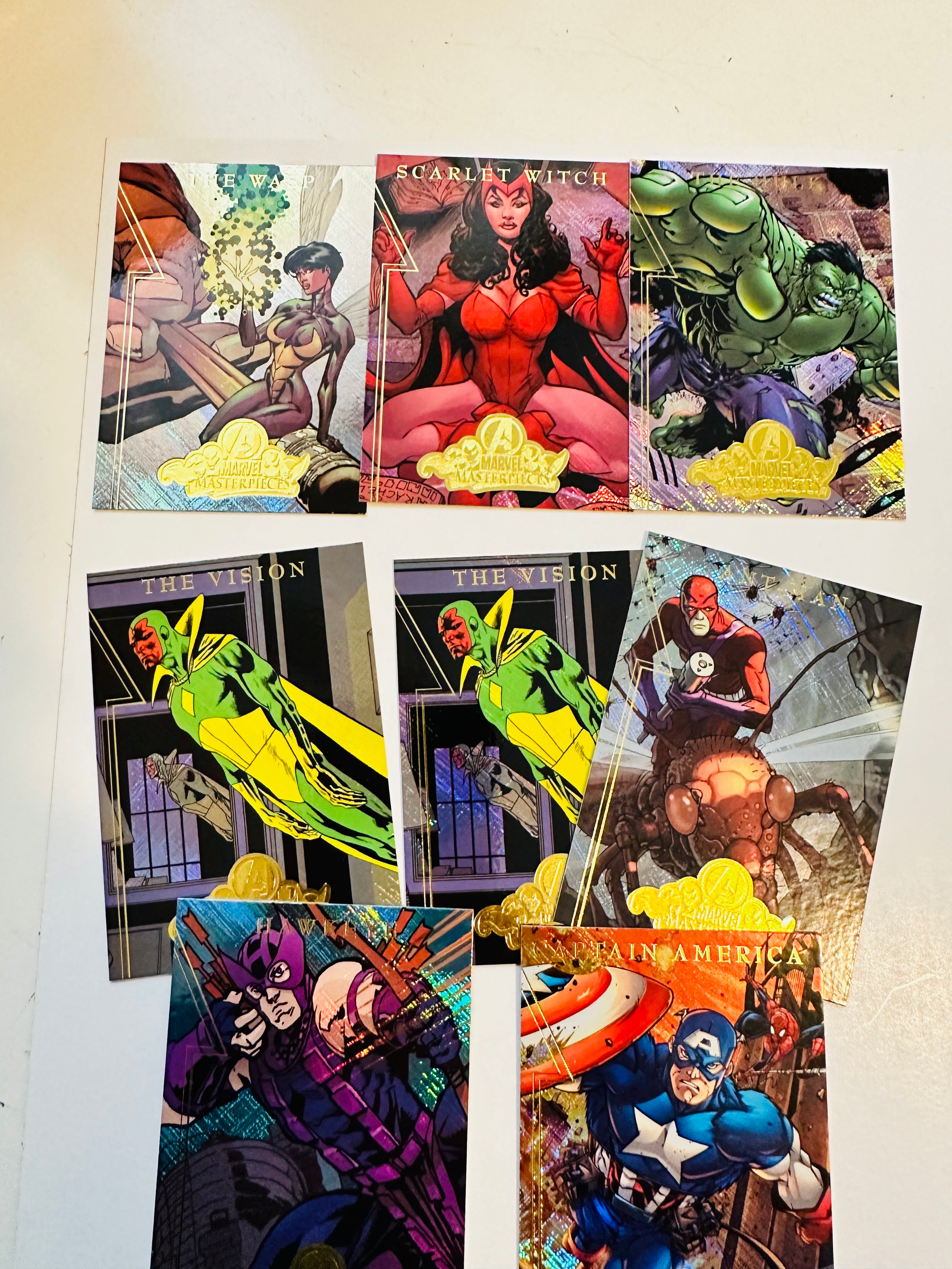 2008 Marvel Masterpieces Series 8 Trading Cards Lot - Complete A Insert Set for Collectors | Perfect for Comic Book Fans & Card Collectors