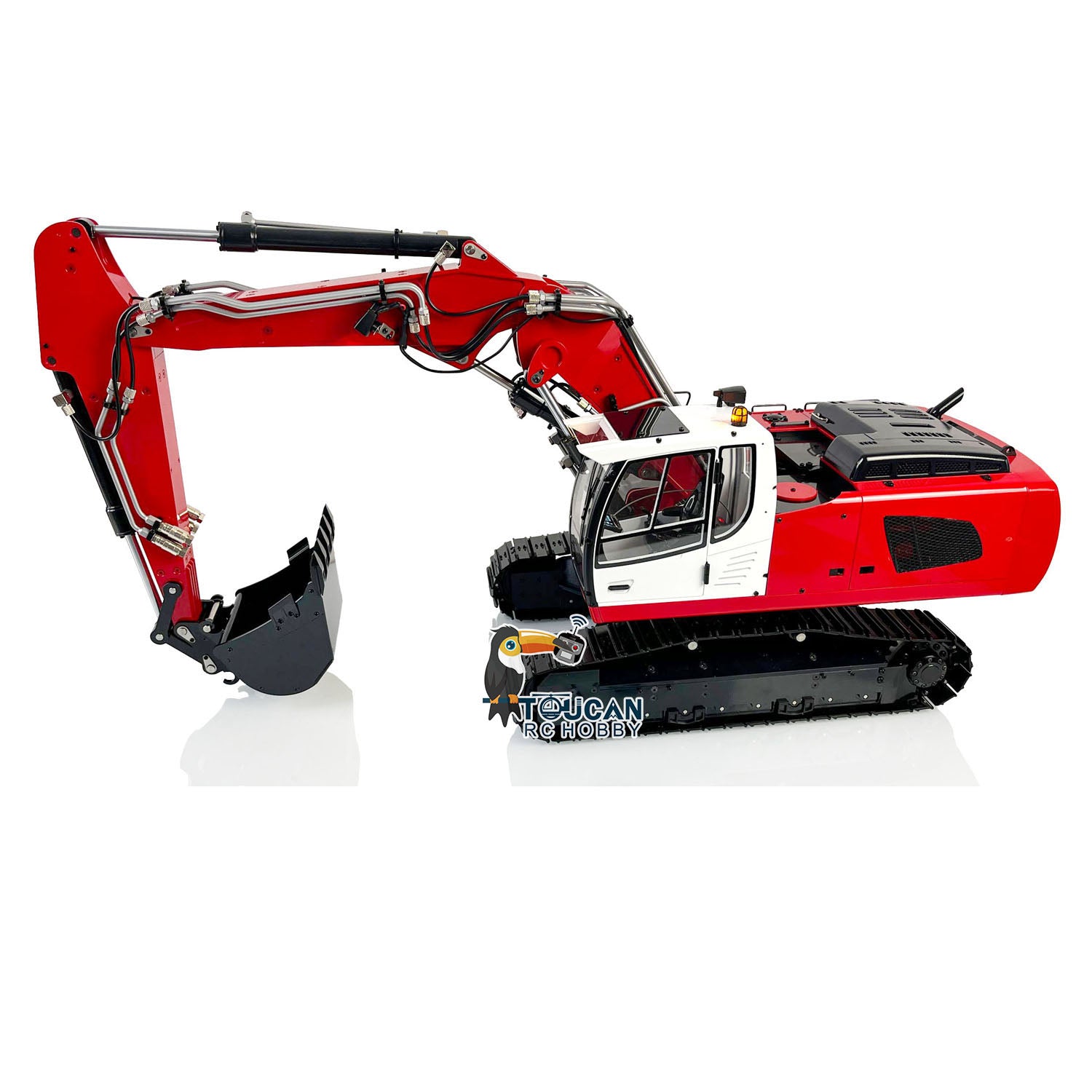 MTMODEL 1/14 Scale 946 3 Tracked RC Hydraulic Excavator Toy - Metal Construction, Pre-Assembled & Painted Heavy Duty Machine with Clamshell Bucket & Ripper (AT9S Model) - Perfect for Construction Enthusiasts, Collectors & RC Hobbyists