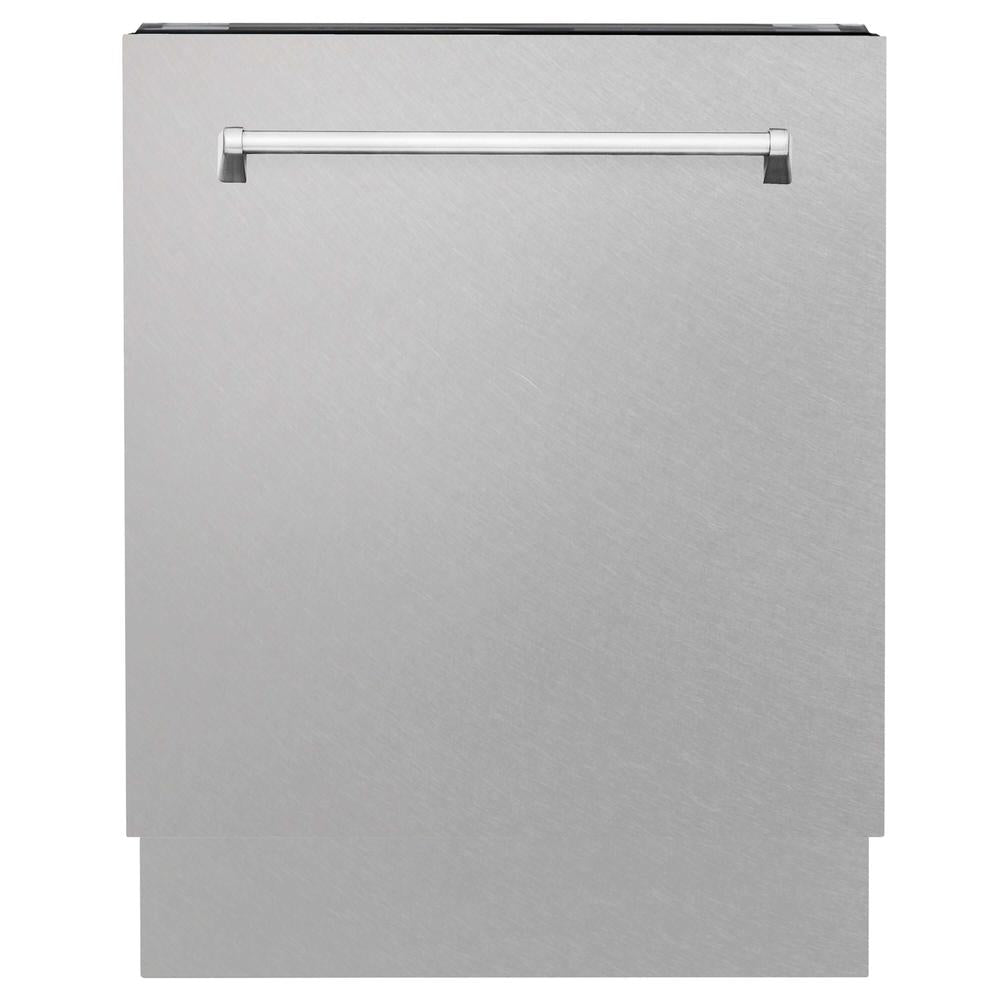 ZLINE 24 Inch Tallac Series 3rd Rack Tall Tub Dishwasher - Stainless Steel Panel & Tub, 51dBa Ultra Quiet (DWV SN 24) - Perfect for Modern Kitchens, Small Spaces & Energy-Efficient Homes