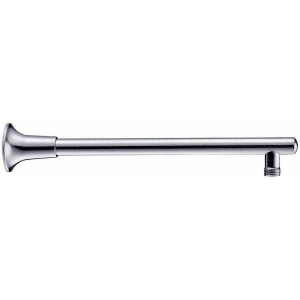 Danze 12-Inch J-Shaped Chrome Wall Mount Shower Arm with Flange - Perfect for Modern Bathroom & Spa Shower Upgrades