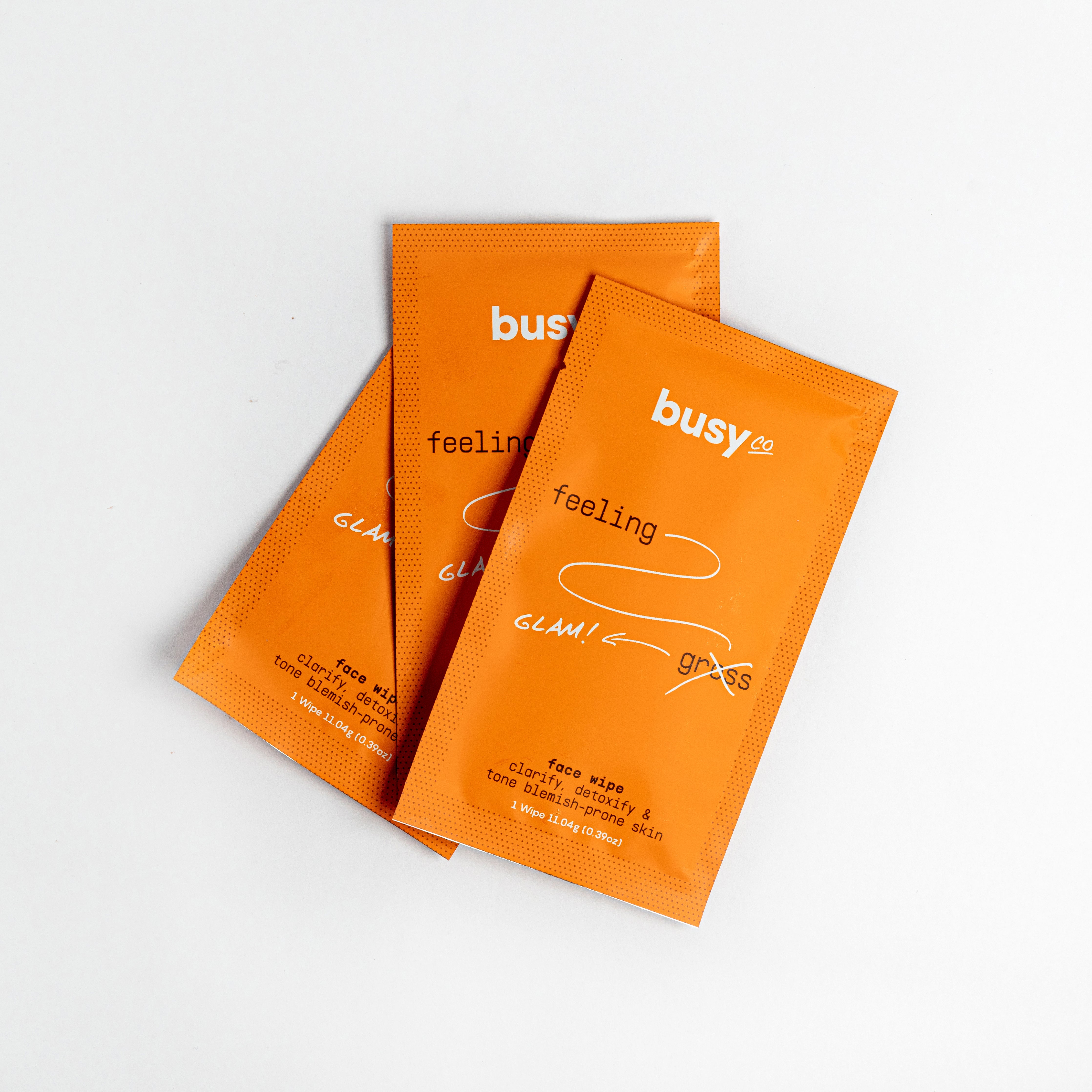 Busy Co. Facial Cleansing Wipes for Women & Men - 15 Count Pack | Gentle Makeup Remover & Daily Face Cleanser | Perfect for Travel, Gym & On-the-Go Skincare