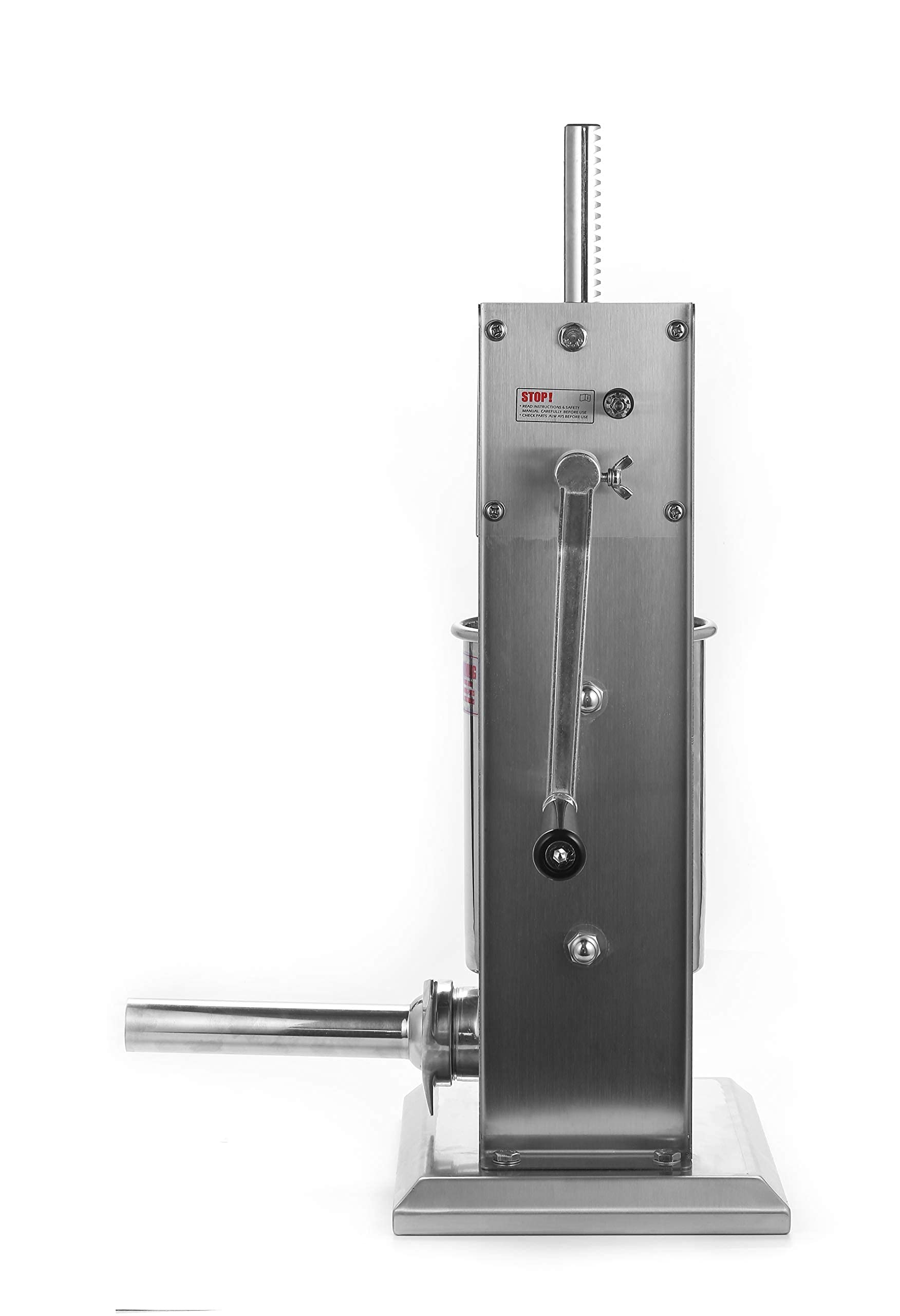 Premium Stainless Steel Vertical Sausage Stuffer - 7Lb/3L Capacity, Dual Speed Motor, Easy to Clean - Perfect for Home Kitchen, Butcher Shop & Sausage Making Business