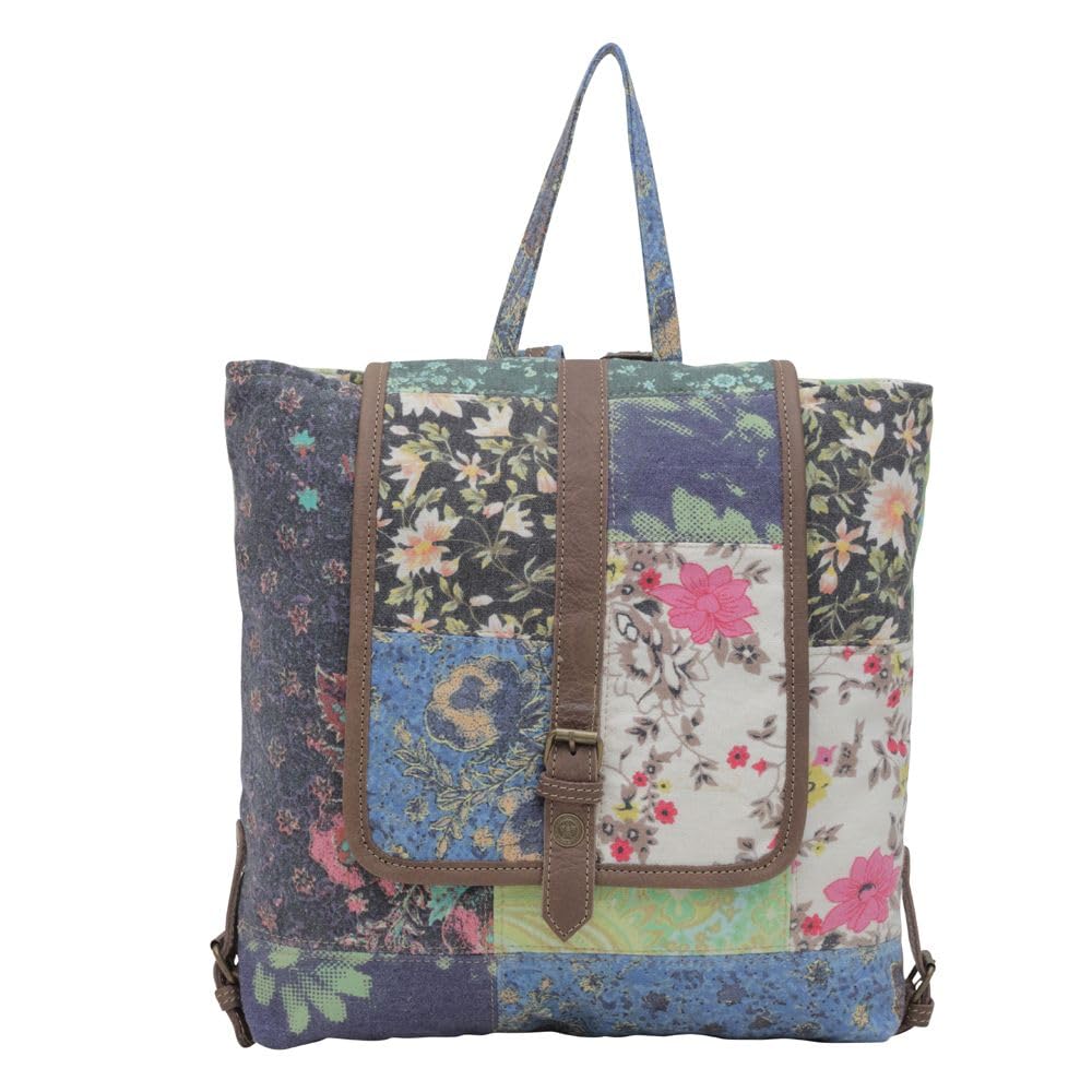 Myra Bag Genuine Leather Backpack for Women - Western Style La Fleur Design, Perfect for Travel, Work, and Everyday Use