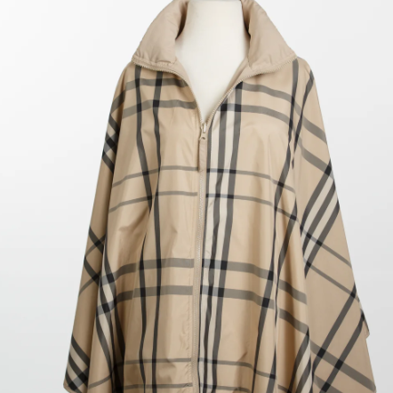 Waterproof Women's Rain Jacket - Camel & Plaid SportyRap Windbreaker for Outdoor Hiking, Running & Travel | Lightweight & Breathable Raincoat for All Seasons
