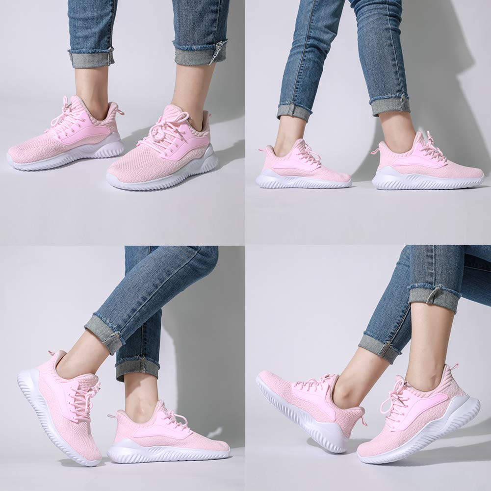 Akk Women's Slip-On Walking Shoes - Lightweight Memory Foam Running Sneakers for Tennis, Gym, Workout | Indoor & Outdoor Sports & Casual Wear