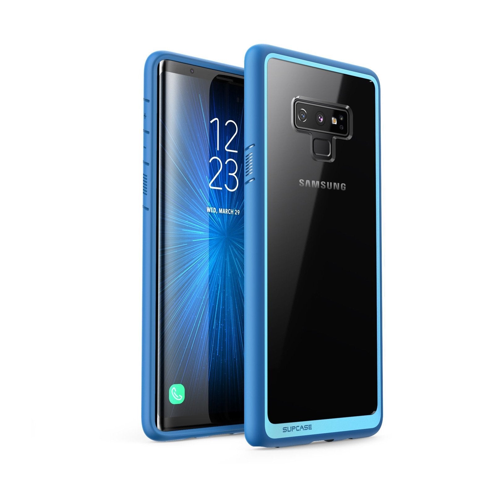 Samsung Galaxy Note 9 Case - Unicorn Beetle Slim Clear Protective Cover with Navy Accents | Shockproof & Scratch Resistant | Perfect for Work, Travel & Everyday Use