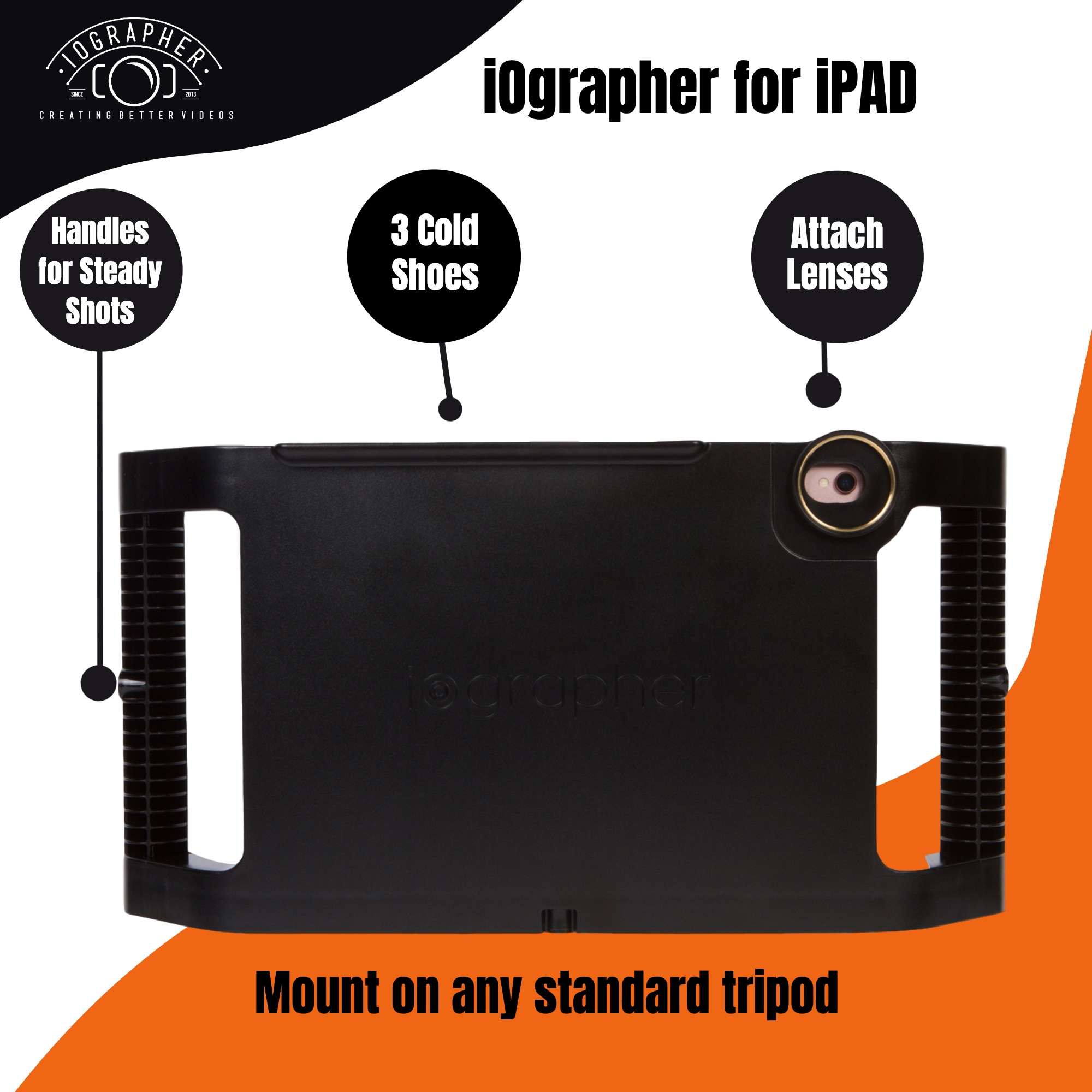 iOgrapher for iPad - Professional Video & Photo Mounting System for Filmmakers | Perfect for Vlogging, YouTube, and Social Media Content Creation