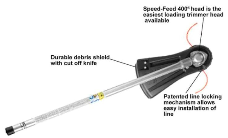 ECHO SpeedFeed Trimmer Head Attachment 99944200540 - Compatible with ECHO String Trimmers - Quick & Easy Line Replacement for Lawn & Garden Maintenance