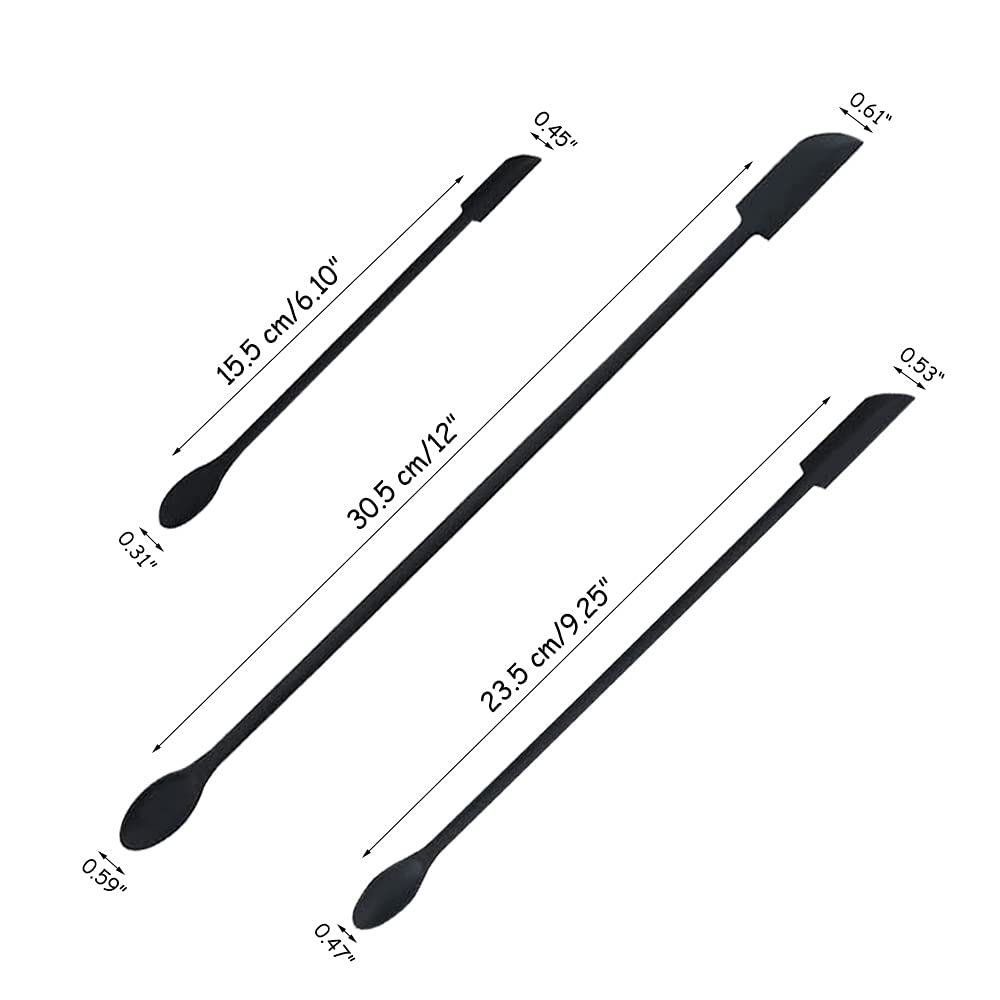 8PC Mini Silicone Spatulas for Cosmetics & Kitchen - Thin Jar & Bottle Scraper