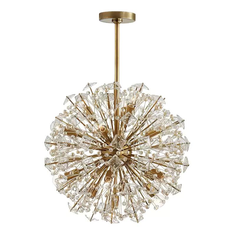 Dickinson Chandelier - Elegant Crystal Ceiling Light Fixture for Dining Room, Living Room & Bedroom | Perfect for Home Decor & Interior Design