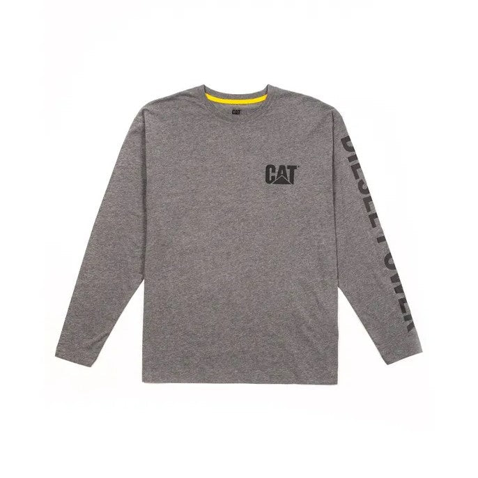 CAT Men's Diesel Powered Graphic Long Sleeve T-Shirt - Comfortable Workwear & Casual Style for Outdoor Adventures