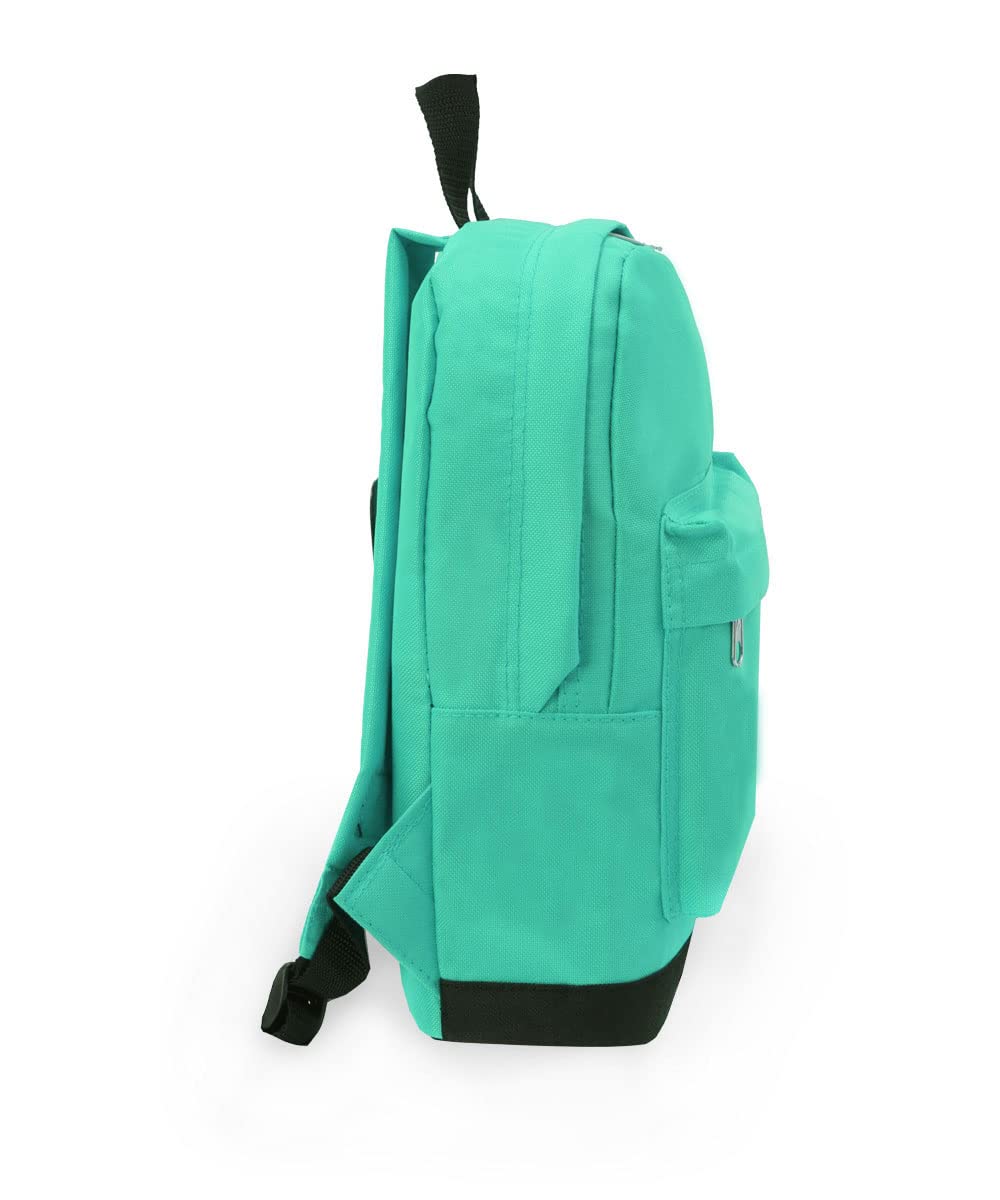 Everest Small Backpack - Lightweight & Water-Resistant Daypack for Hiking, Travel & School | Aqua Blue Compact Backpack for Men & Women | Perfect for Outdoor Adventures, Commuting & Daily Use