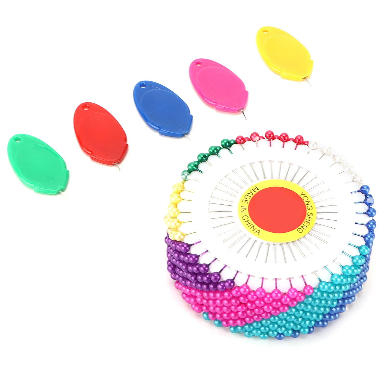 CHICIRIS 480pcs Pearlized Floral Sewing Pins for Jewelry & Craft Decor