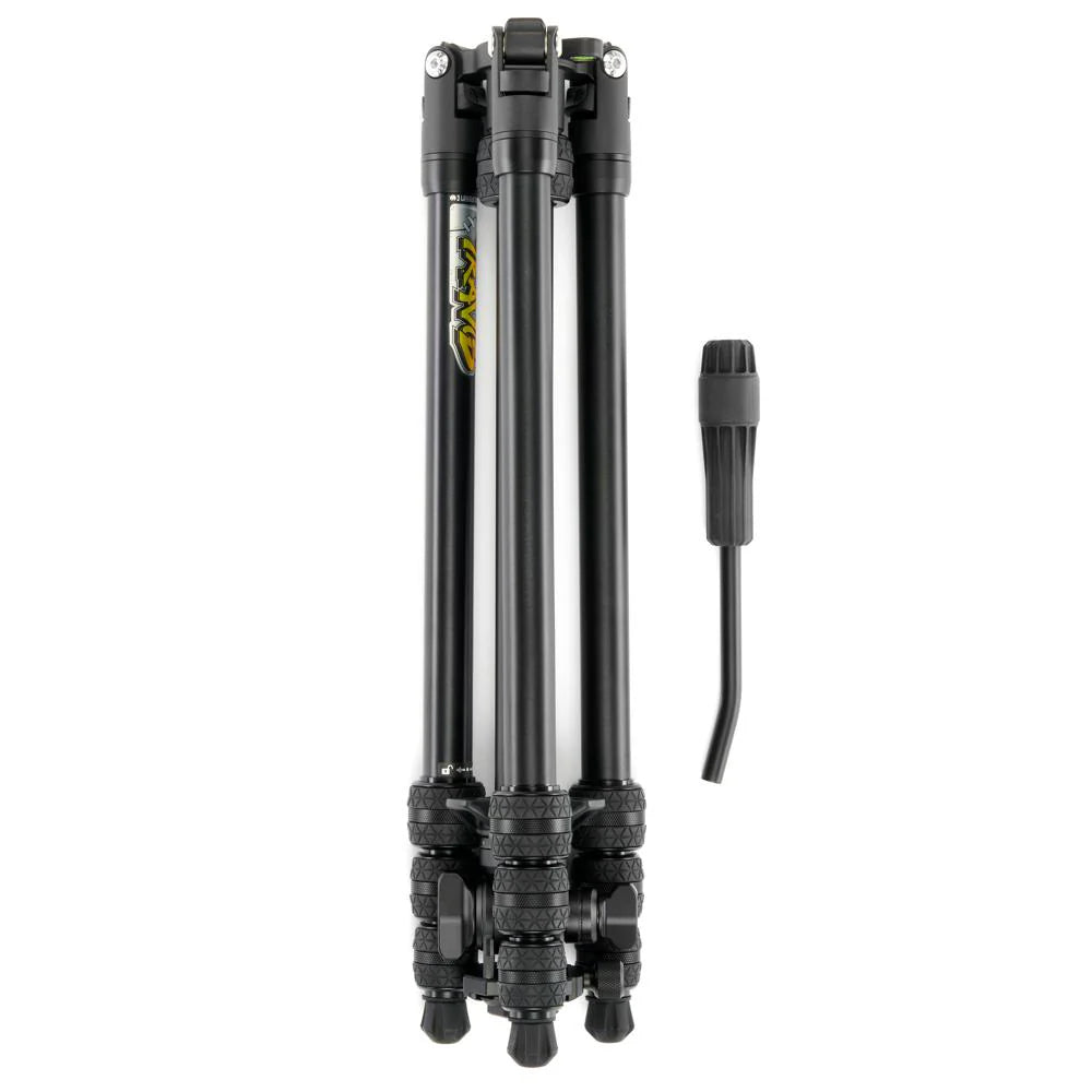 Punks Travis 2.0 Professional Video Tripod Kit with AirHed Trinity Mount - Heavy Duty Camera Stand for DSLR, Mirrorless & Smartphones - Perfect for Vlogging, Live Streaming & Film Production (Special Order)
