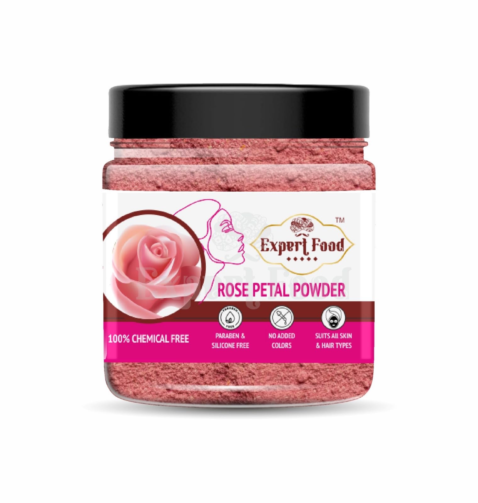 Organic Rose Petals Powder for Skin Care - 100% Pure Rosa Indica Face Mask for Glowing Complexion | 300g | DIY Beauty Recipes, Spa Treatments & Natural Skincare Routine