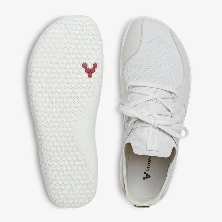 Vivobarefoot Men's Primus Asana Minimalist Barefoot Lifestyle Shoes - Breathable & Flexible for Yoga, Gym & Everyday Wear - Limestone Color