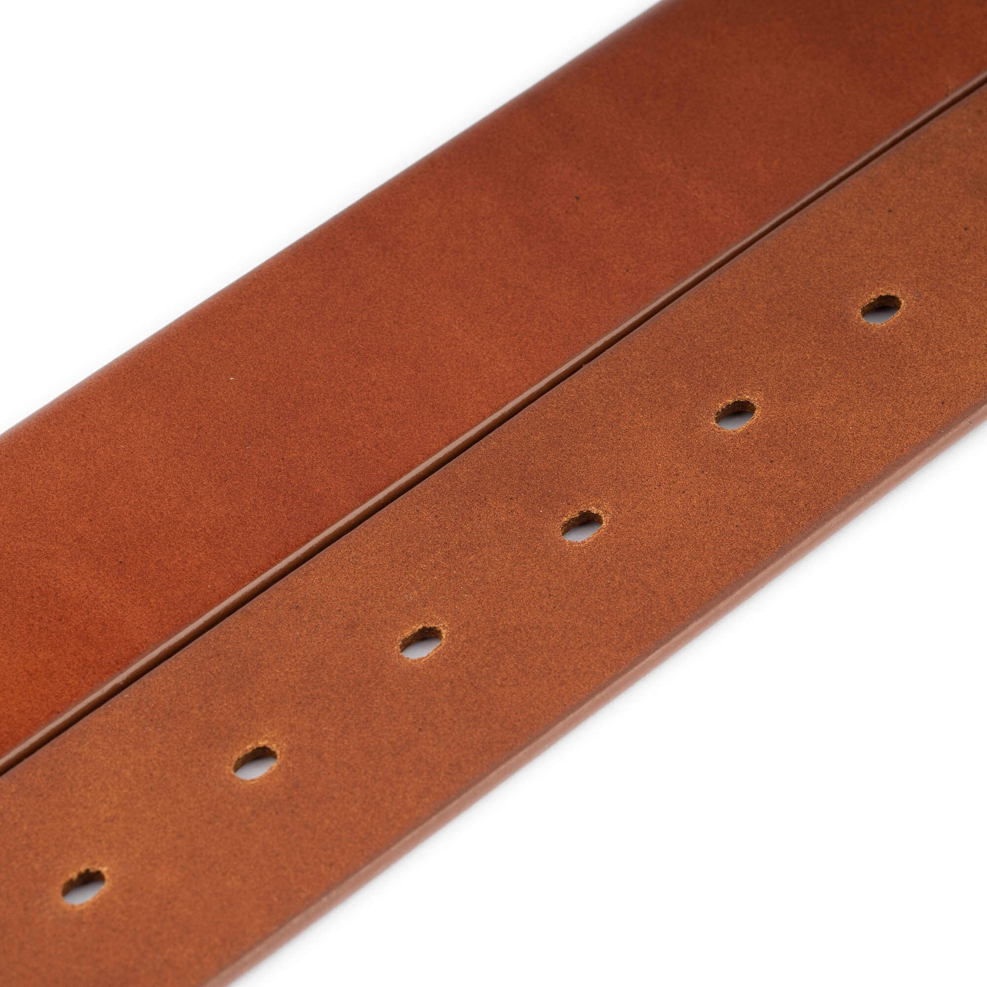 Men's Wide Thick Brown Cognac Leather Belt Strap for Ferragamo Buckle Replacement - Premium Genuine Leather Dress Belt for Business, Office & Formal Occasions