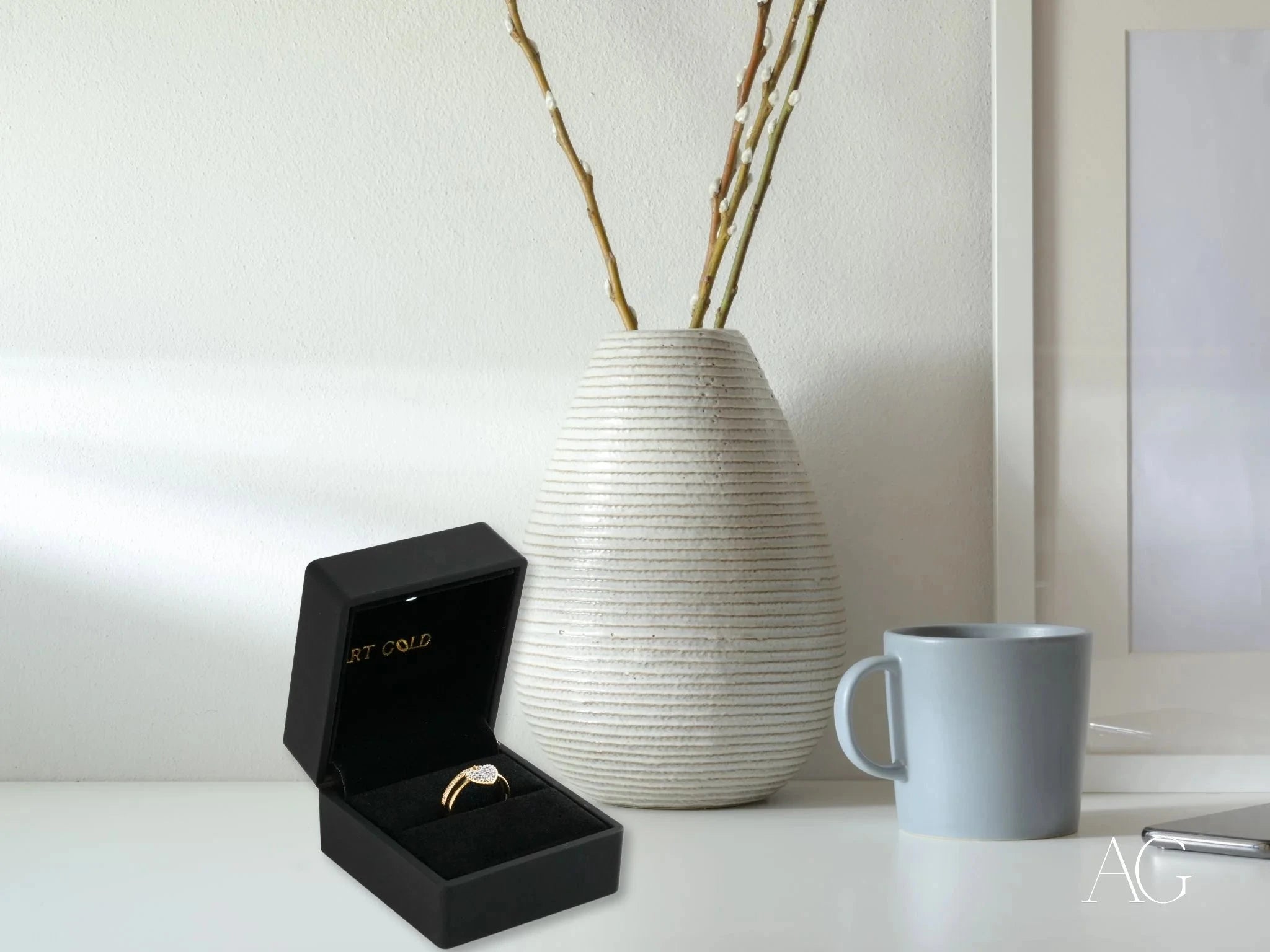 Heart's Glow Ring - Elegant 925 Sterling Silver Heart Shaped Ring with Cubic Zirconia for Women | Perfect for Valentine's Day, Anniversary Gifts & Romantic Occasions