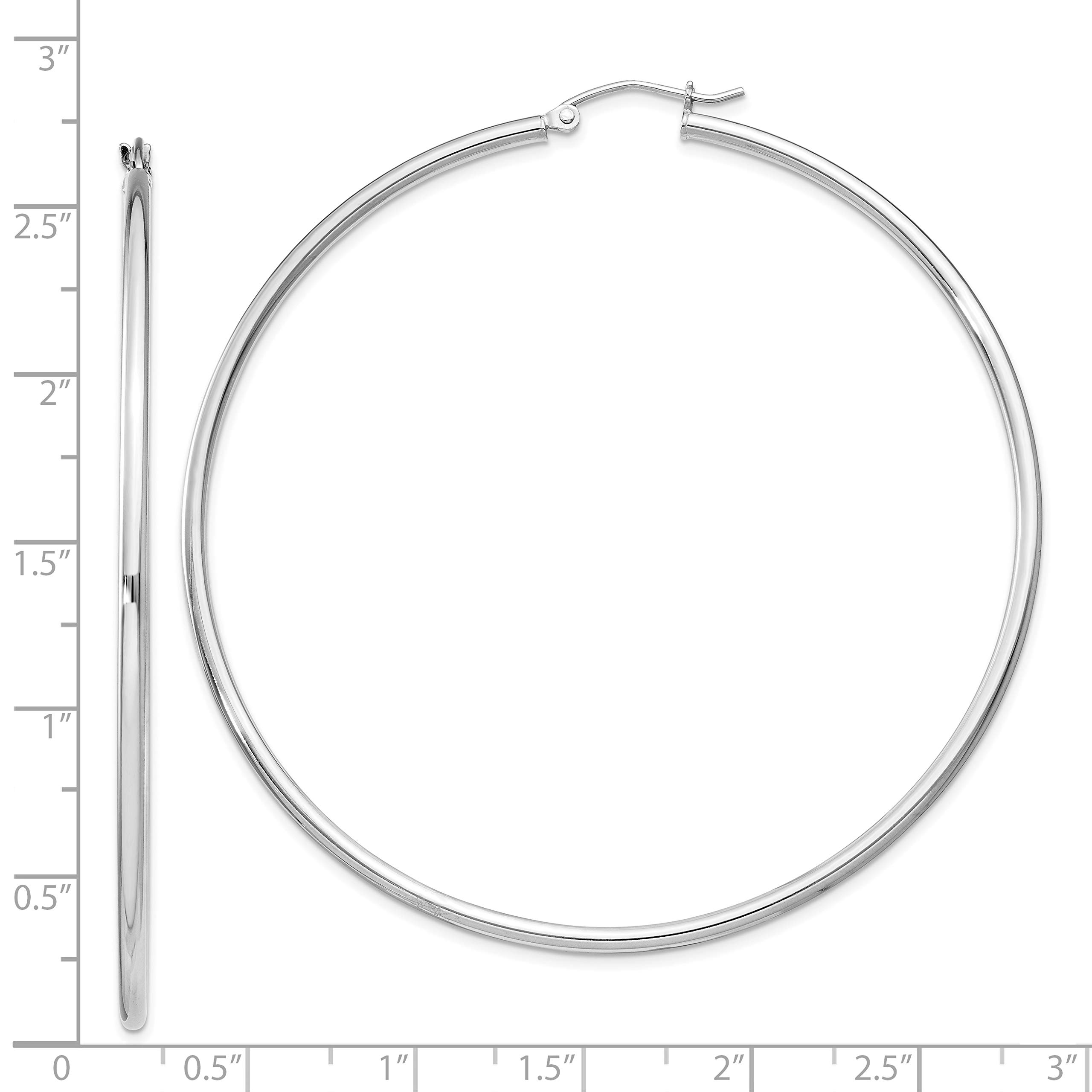 Sterling Silver 2MM Hoop Earrings for Women - Minimalist Thin Small Hoops - Hypoallergenic Everyday Stud Earrings - Perfect for Work, Date Night & Gifting