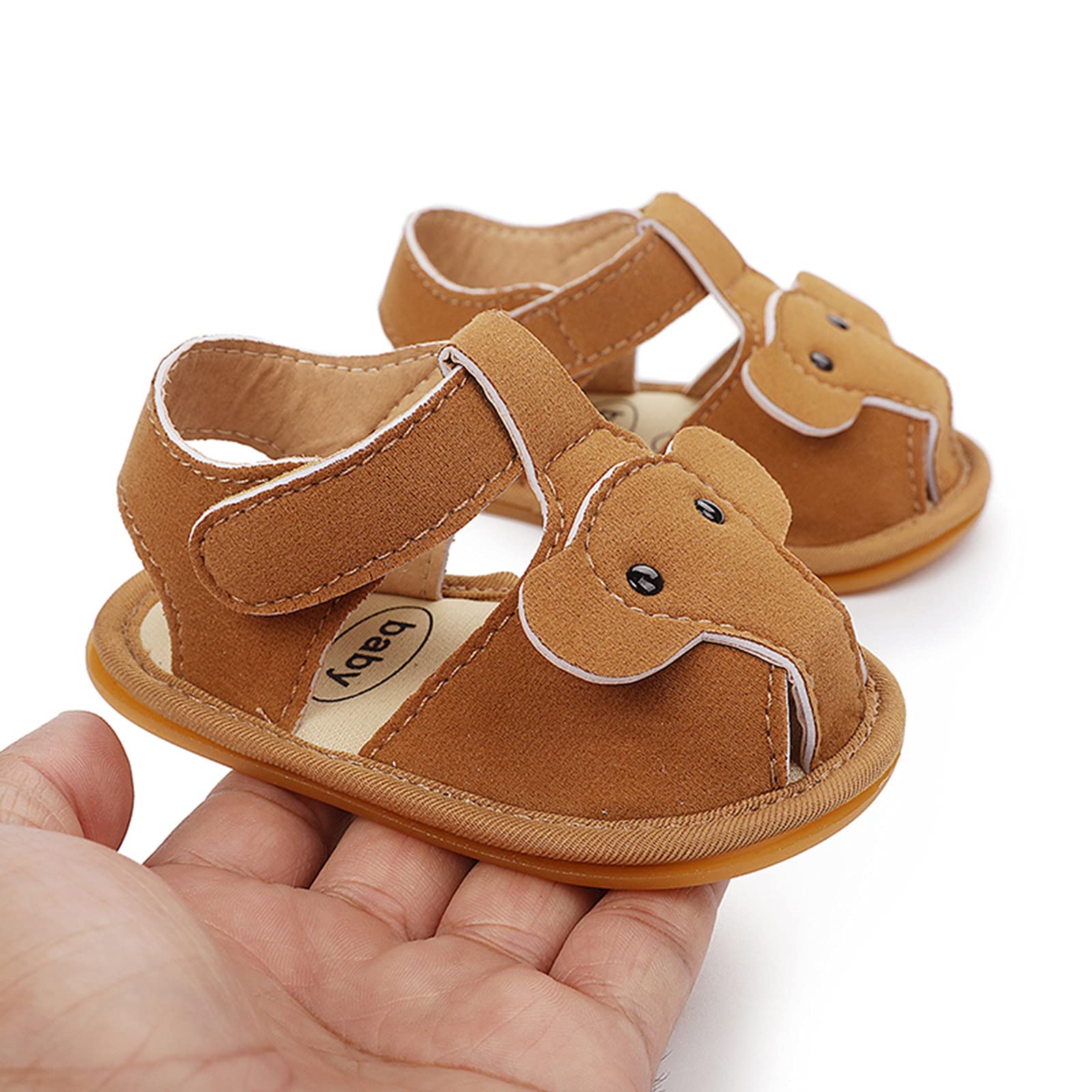 Toddler Girls Sandals - Cute Elephant Design Beach Shoes for Baby Girls | Summer Prewalker Sandals for Outdoor Play & Walking