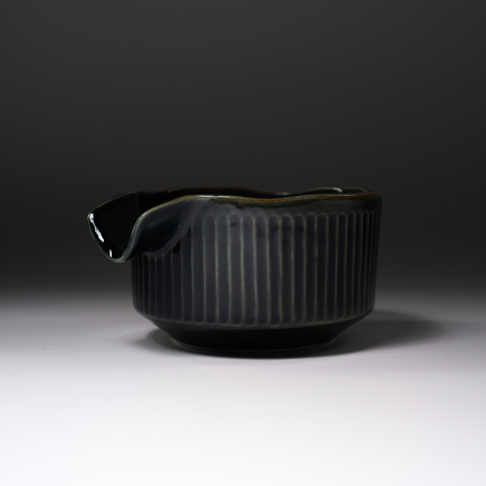 Premium MASAMURA Matcha Bowl with Spout - Traditional Japanese Katakuchi Oribe Ceramic Tea Cup for Authentic Tea Ceremony | Perfect for Matcha, Green Tea & Zen Meditation