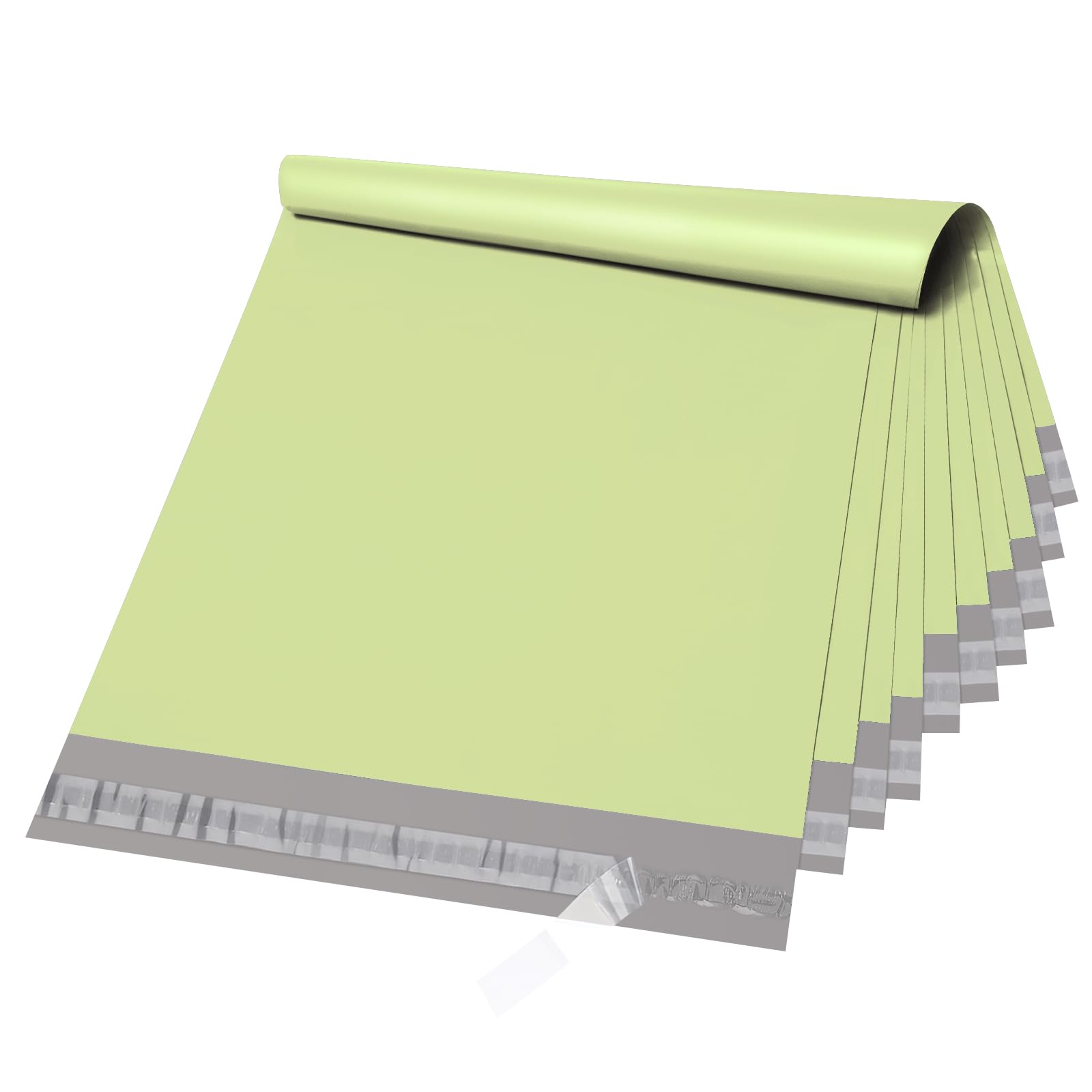 Metronic 14.5x19 Inch Poly Mailers - 100 Pack Heavy Duty Shipping Bags for Clothes | Waterproof & Tear-Resistant Mailing Envelopes | Eco-Friendly Avocado Green Poly Bags for Ecommerce, Apparel Stores & Online Sellers