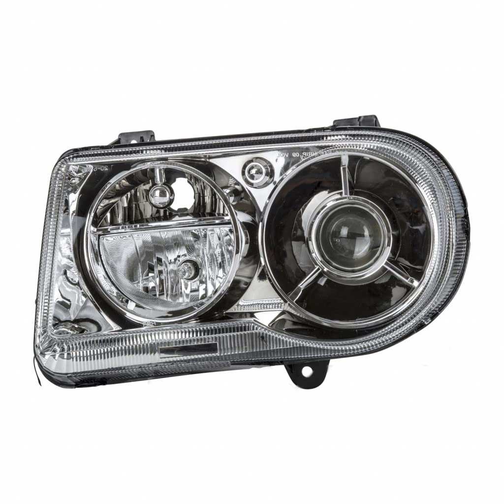Chrysler 300 Headlight Assembly - Driver Side Compatible with 2005-2010 Models (5.7L) | CH2502167 & 57010863AA | Delay Function | Perfect for Night Driving & Foggy Conditions