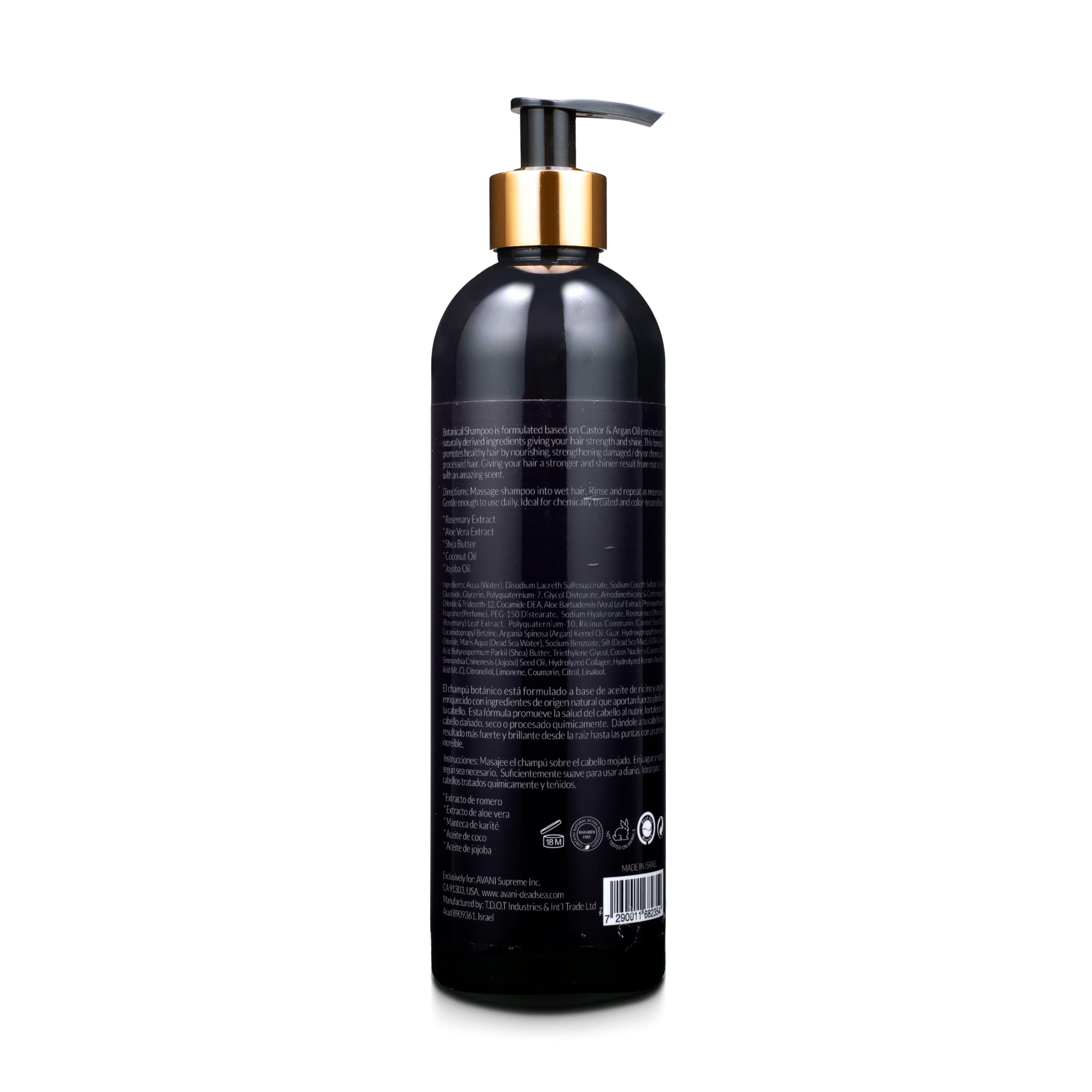 Avani Botanical Shampoo for Hair Growth - Natural & Organic Hair Care with Biotin & Keratin - Sulfate-Free & Vegan Shampoo for Dry, Damaged Hair - Perfect for Daily Use & Salon-Quality Results at Home