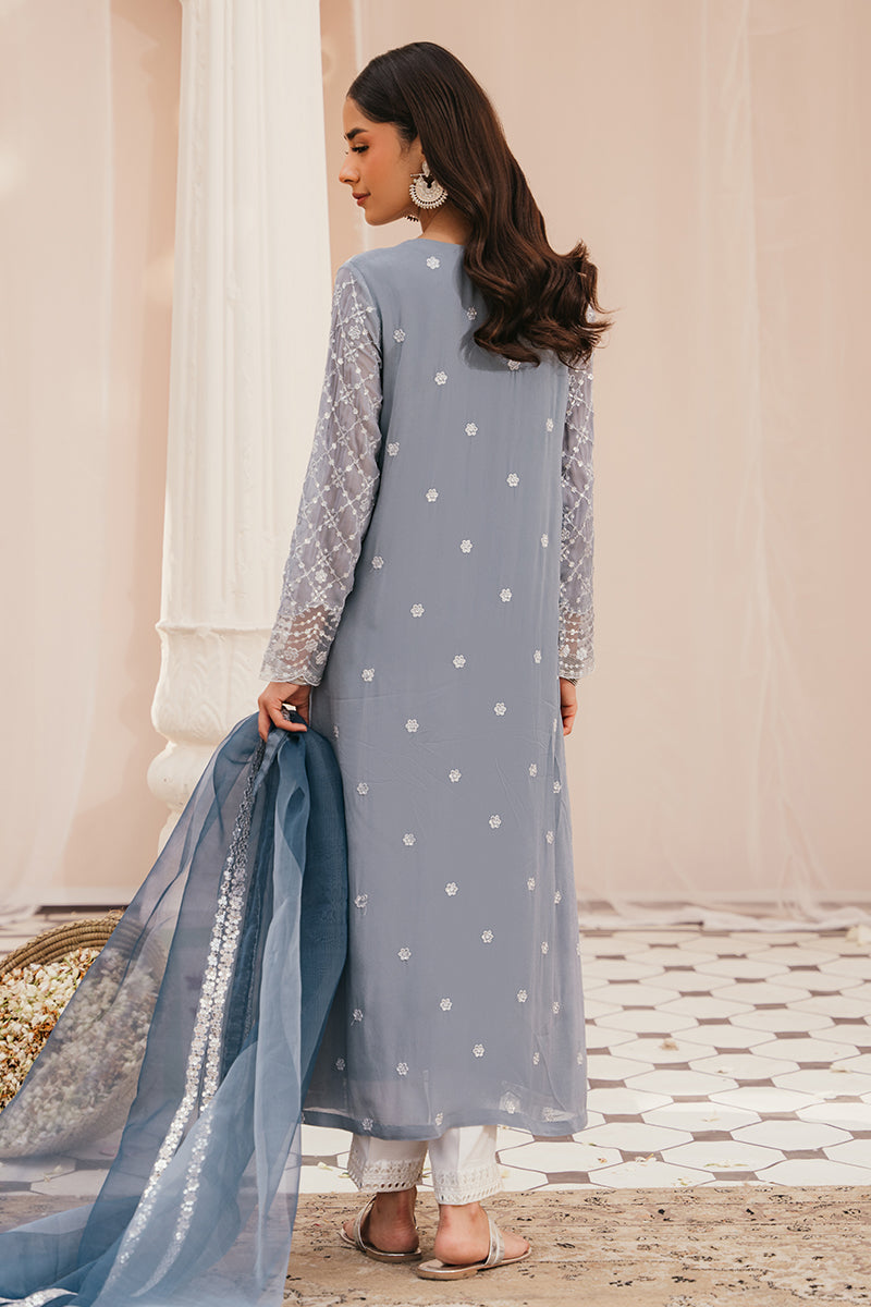 IRIS SHINE 2-Piece Ethnic Outfit Set (Embroidered Shirt & Dupatta Scarf) for Women | Traditional Indian Wear for Festivals, Weddings & Special Occasions