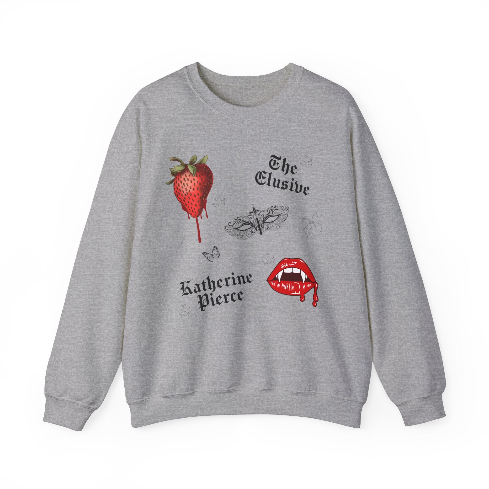 The Elusive Katherine Pierce Crewneck Sweatshirt | Vampire Diaries Inspired Fashion | Perfect for TV Show Fans & Casual Wear