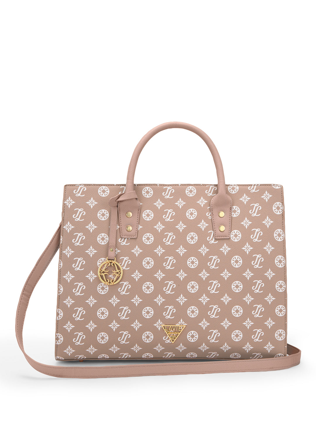 Lavie Signature Brooklyn Pink Large Women's Satchel Handbag - Stylish & Spacious Tote for Work, Travel & Everyday Use