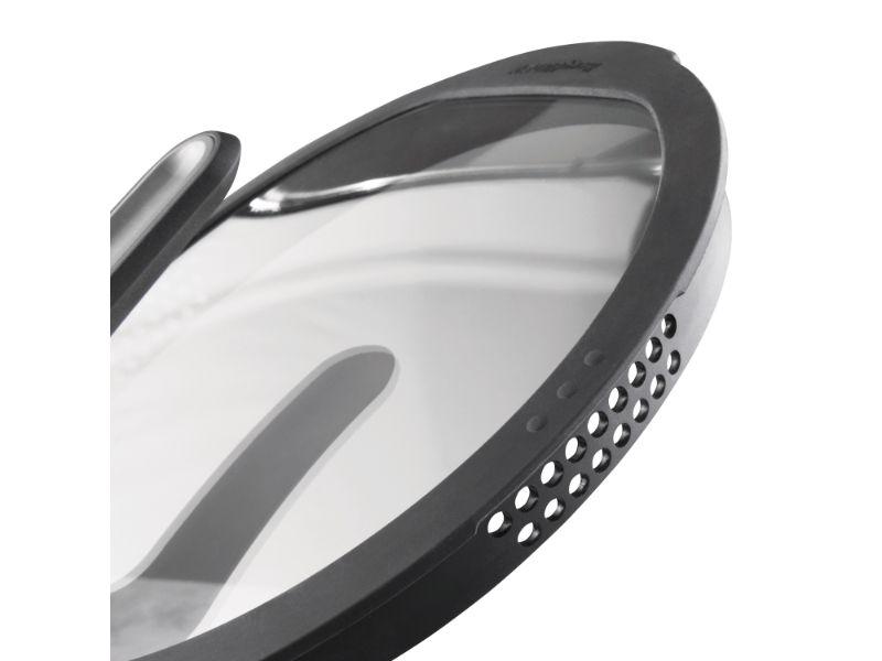 BergHOFF GEM 10.25-Inch Stay Cool Two-Handled Saute Pan, 4.1 Quart Nonstick Gray Cookware - Perfect for Searing, Frying & Sauteing Vegetables, Meats & More in Professional & Home Kitchens
