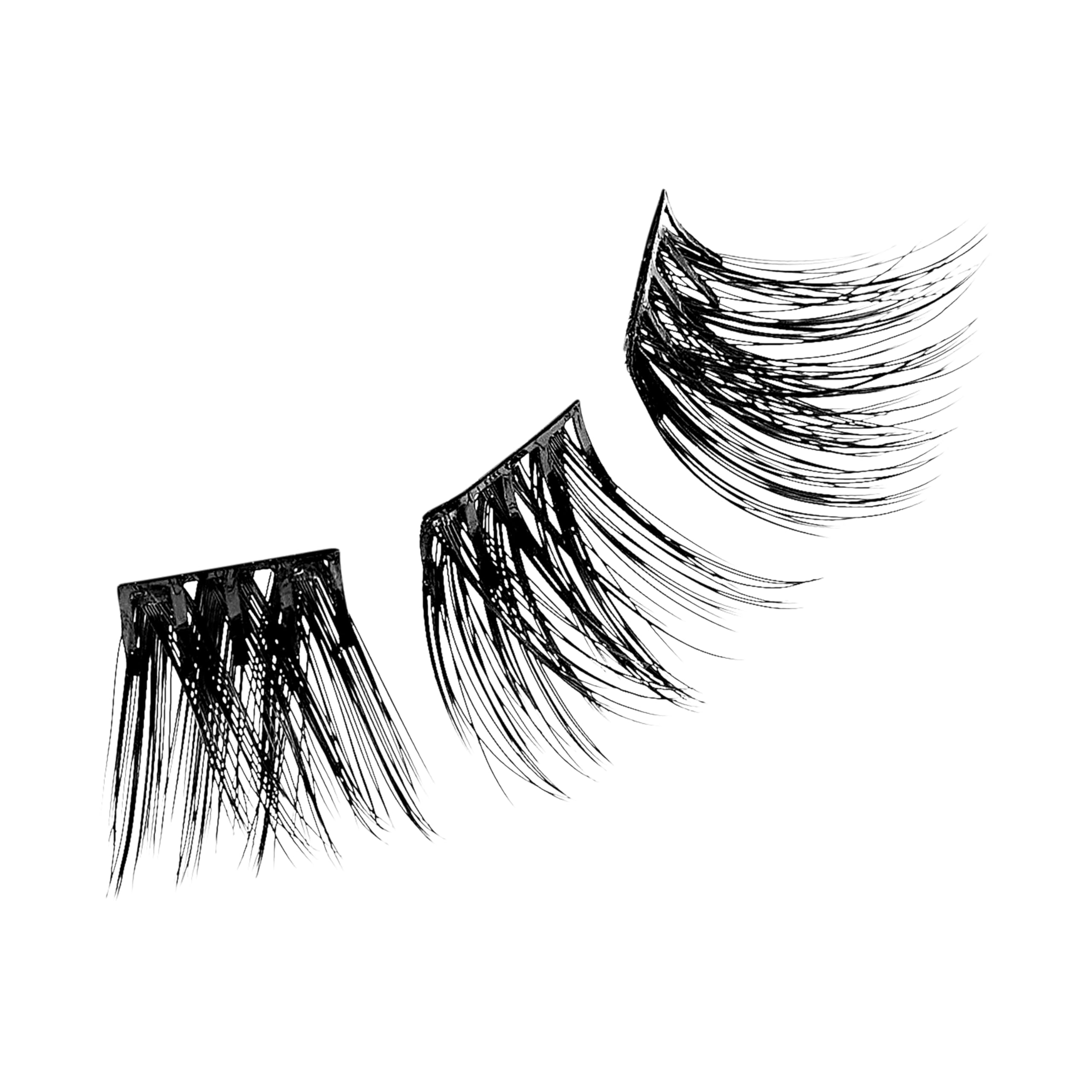 KISS imPRESS False Eyelashes - 12 Pack Pre-Bonded Lash Clusters for Volume & Length (10mm-12mm) | Contact Lens Friendly, Easy to Apply & Reusable | Perfect for Daily Wear, Special Occasions & Makeup Looks