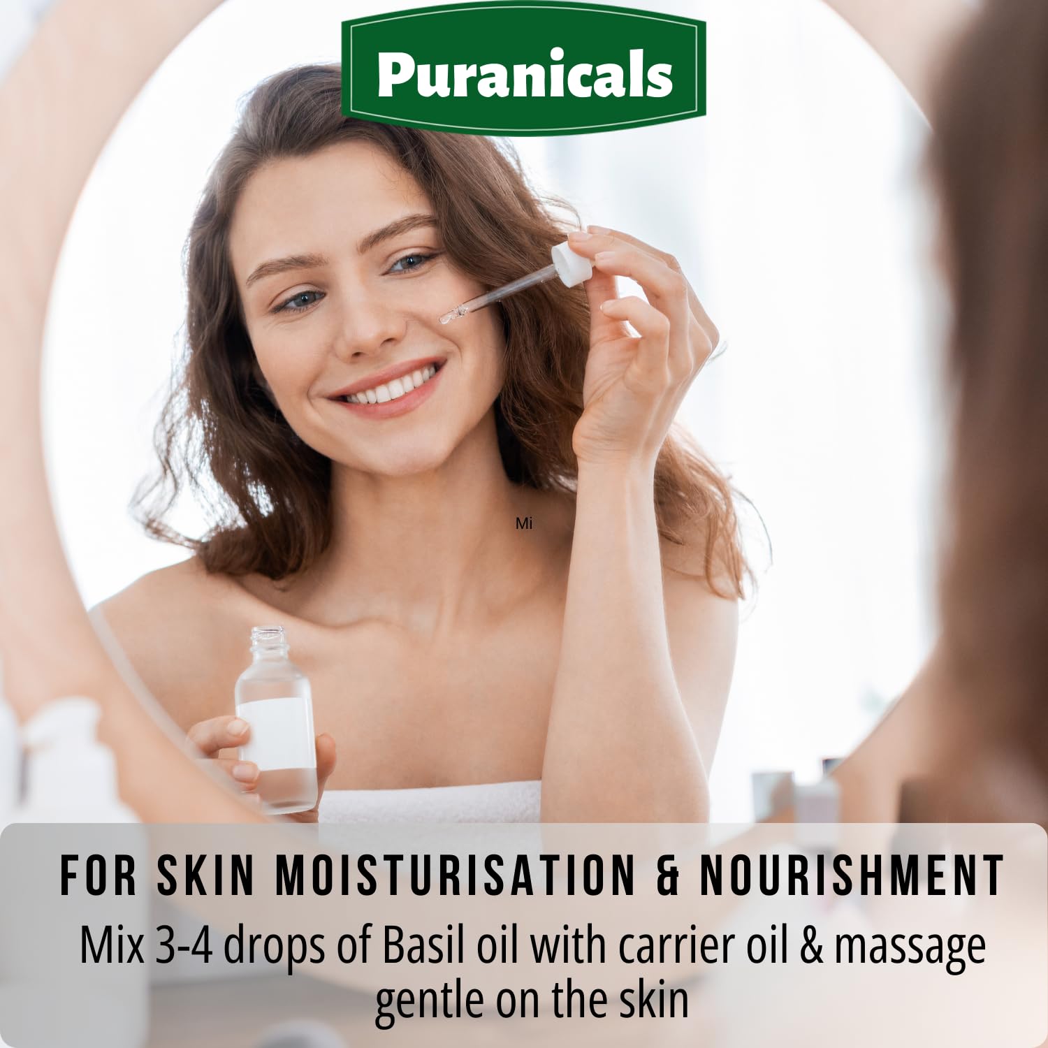 Puranicals Basil Essential Oil 16oz - 100% Pure Natural Undiluted Premium Therapeutic Grade Aromatherapy Oil for Diffuser, Massage & Relaxation