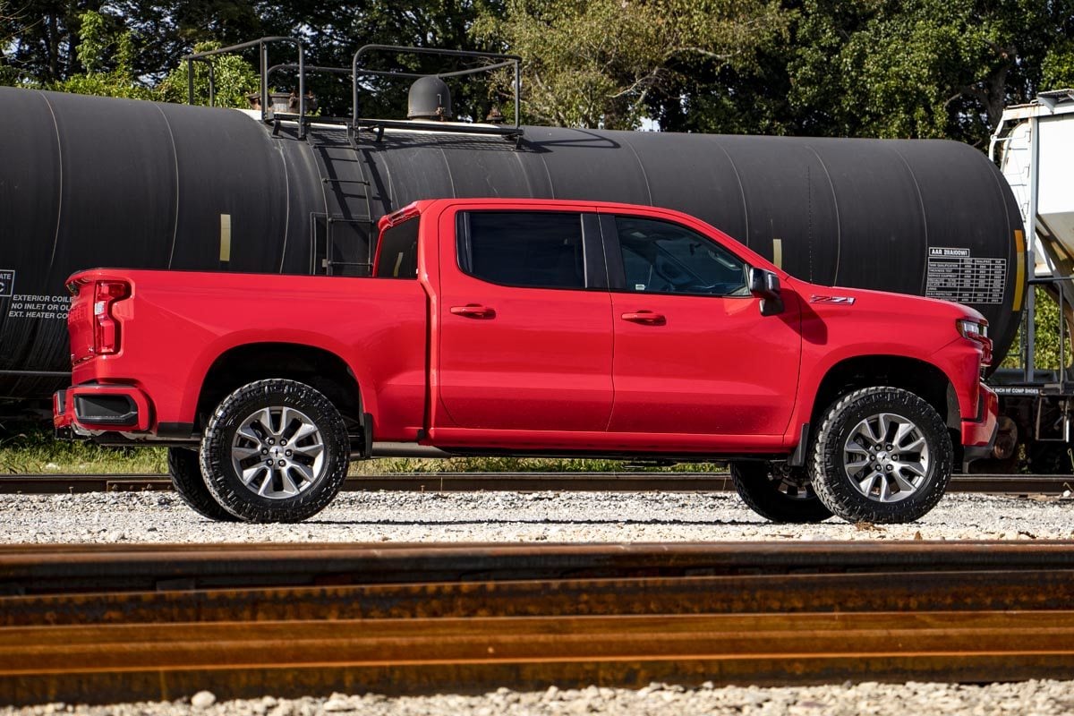 3.5 Inch Lift Kit for Chevy Silverado 1500 2WD/4WD (2019-2025 & Classic) - Vertex/V2 Suspension System - Part# 29557RED - Off-Road & Truck Performance Upgrade