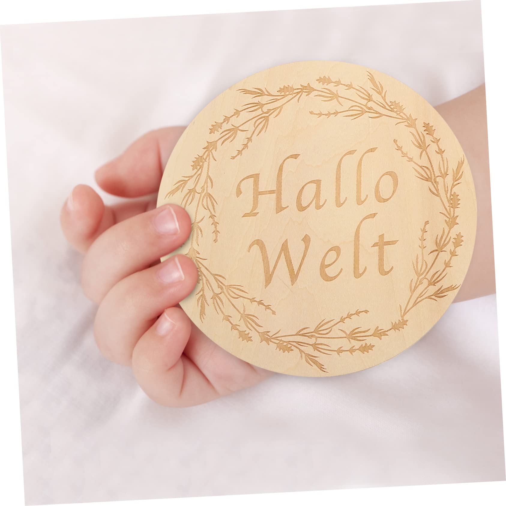 Jojofuny 3 Sets Wooden Baby Milestone Cards - Personalized Monthly Photo Announcement Cards for Newborn Growth Keepsakes - Perfect for Baby Showers, First Birthday Gifts & Monthly Photo Shoots