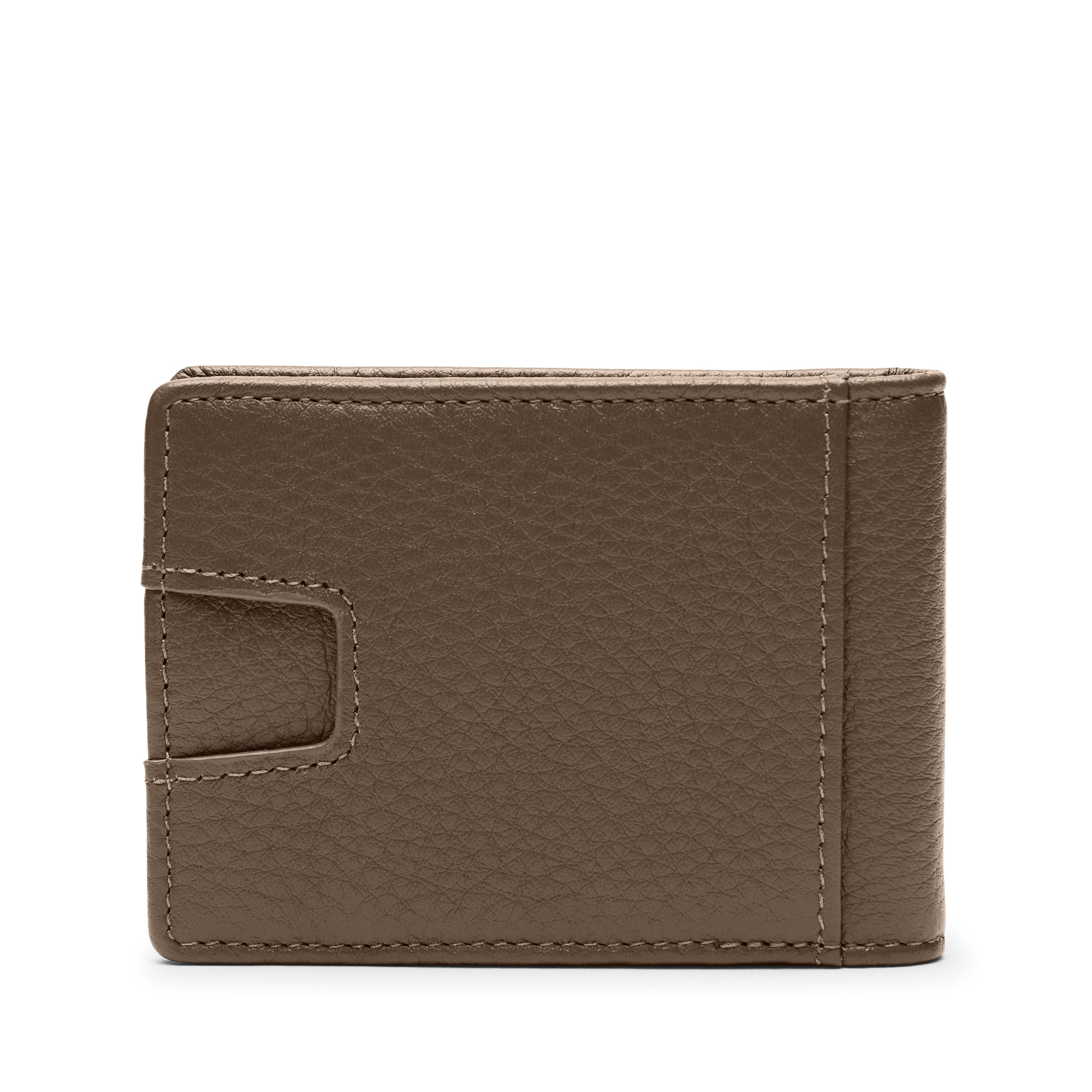 Slim Minimalist RFID Blocking Utility Card Wallet - Cocoa Brown Leather for Men & Women | Perfect for Travel, Business & Everyday Use