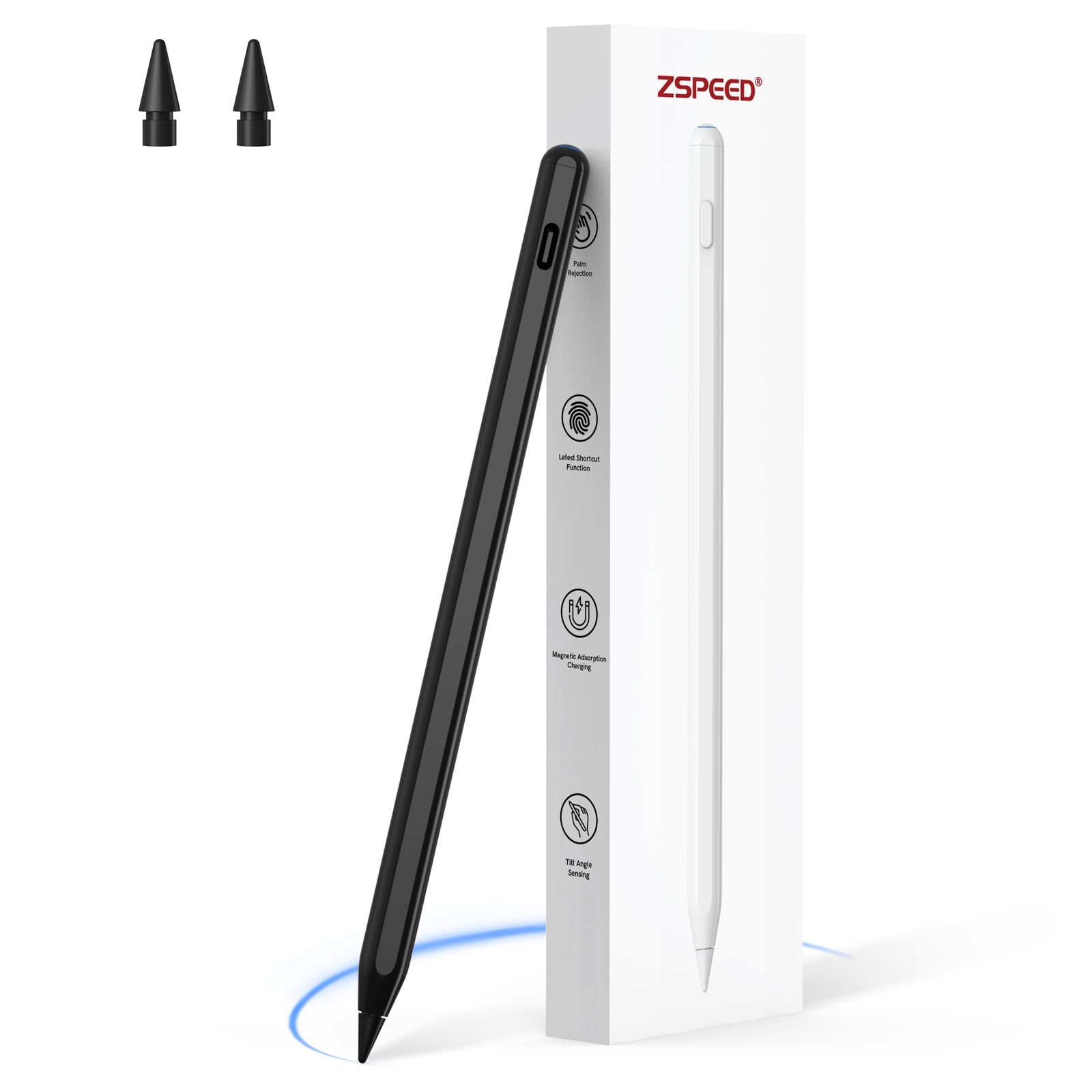 Apple Pencil 2nd Generation Wireless Charging Stylus Pen - Compatible with iPad 10/9/8, iPad Mini 6, iPad Air 5/4, iPad Pro 11