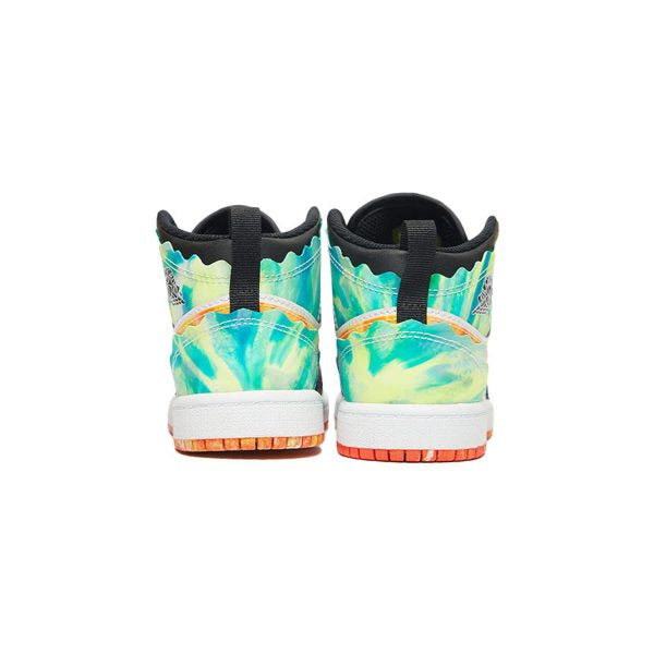 Nike Air Jordan 1 Mid SE Slim Vortex GS Basketball Shoes - Black/Team Orange/Kumquat White for Girls - Perfect for Streetwear, Basketball & Casual Outfits