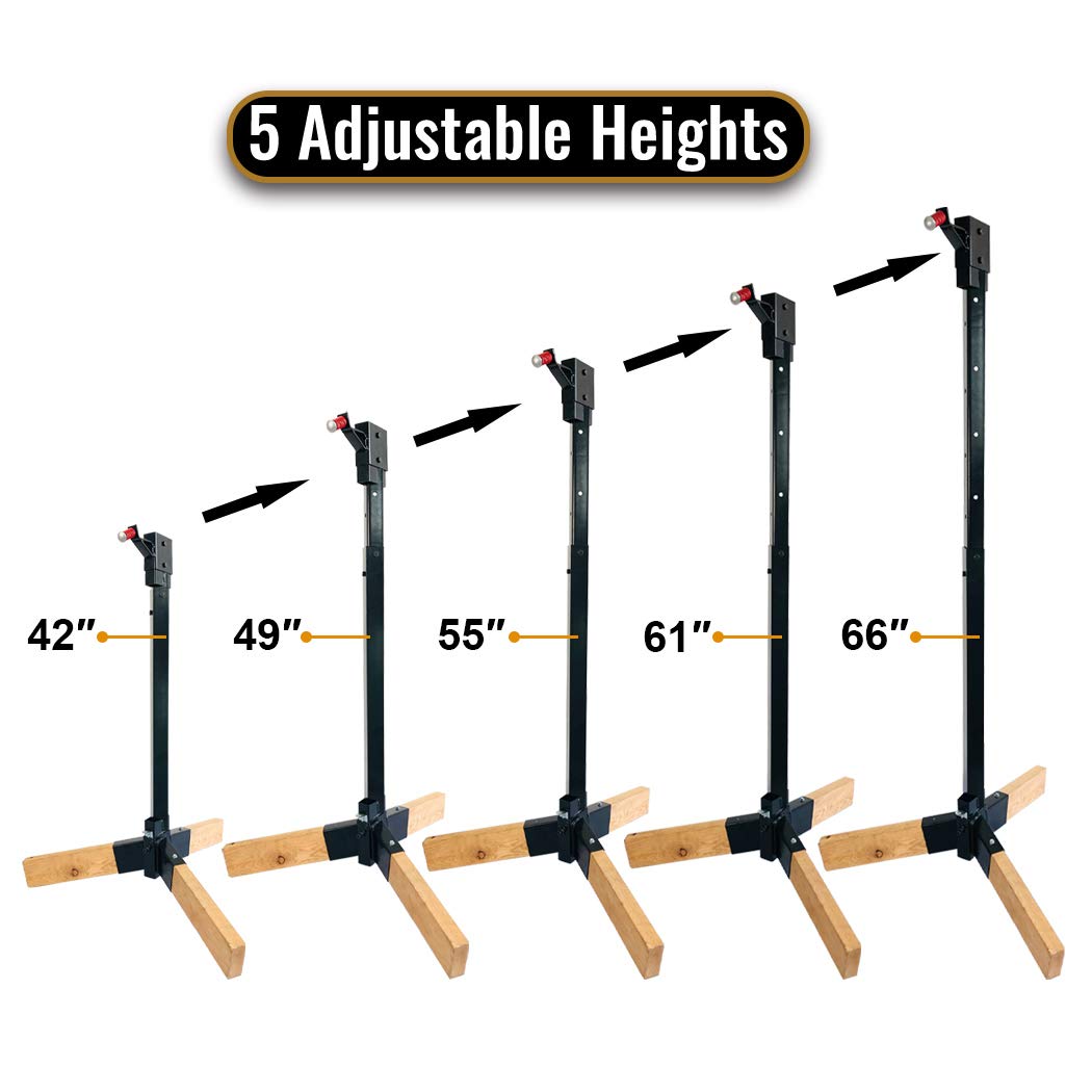 Highwild Adjustable Target Stand System with AR500 Steel - Durable Shooting Range Accessories for Outdoor Training & Hunting Practice