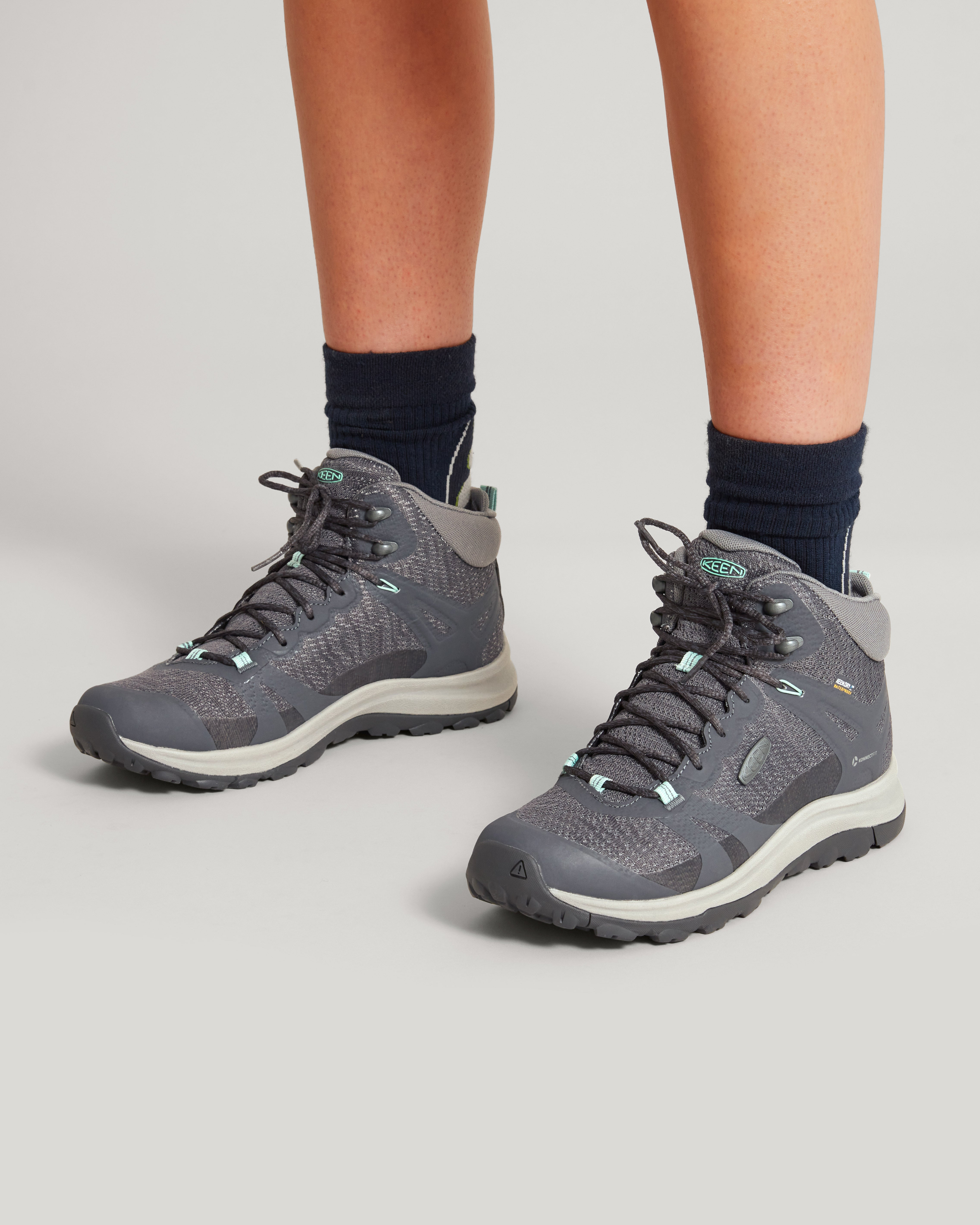 Keen Terradora II Women's Waterproof Hiking Boots - Lightweight & Durable Magnet/Ocean Wave Color - Perfect for Outdoor Adventures, Trail Hiking & Camping
