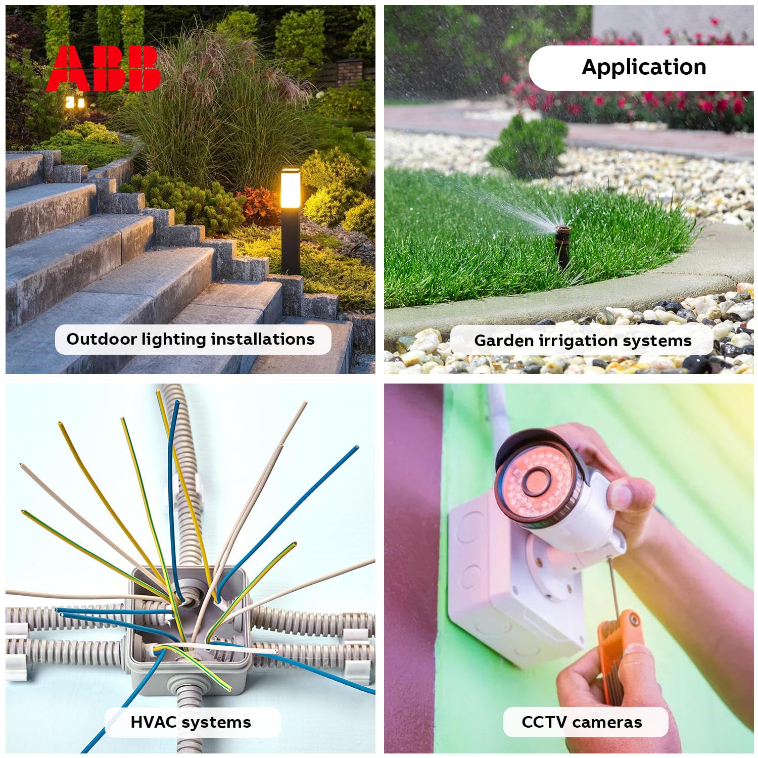 **ABB IP55 Waterproof Junction Box - Shockproof Electrical Cable Connector with Cable Glands (310x240x110mm) for Indoor & Outdoor Use - Ideal for Industrial, Marine, and Harsh Environment Wiring**