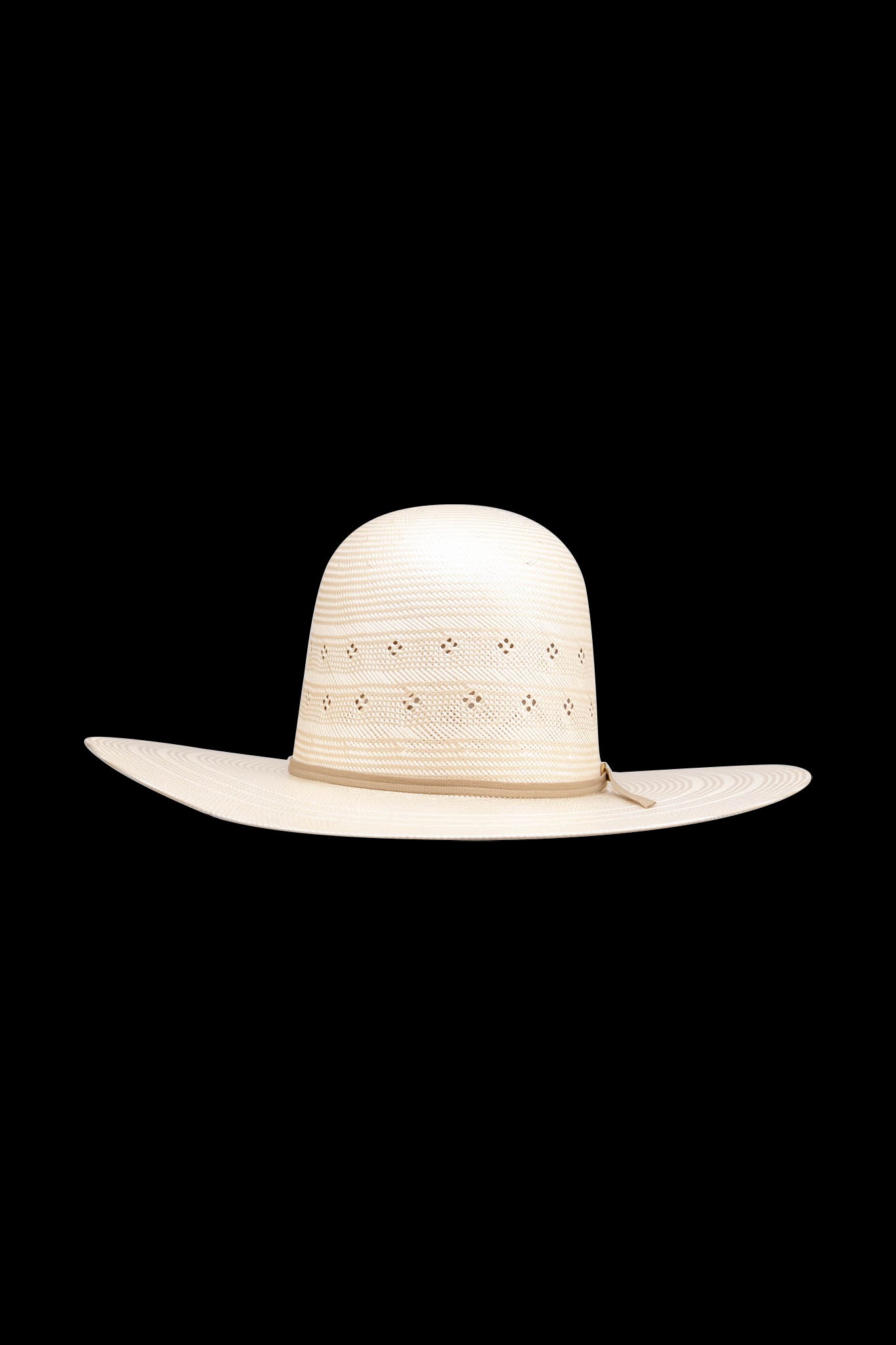 Rock'em 100X Outlaw Open Crown Straw Cowboy Hat for Men - Western Style Sun Protection for Outdoor Ranchers, Farmers & Country Music Fans