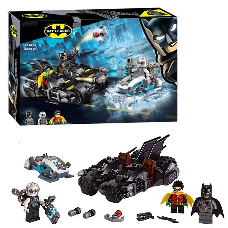 200 Pcs Mr. Freeze Batcycle Battle Action Figures - DC Comics Collectible Toy Set for Kids & Adults - Perfect for Playtime, Display & Gifting